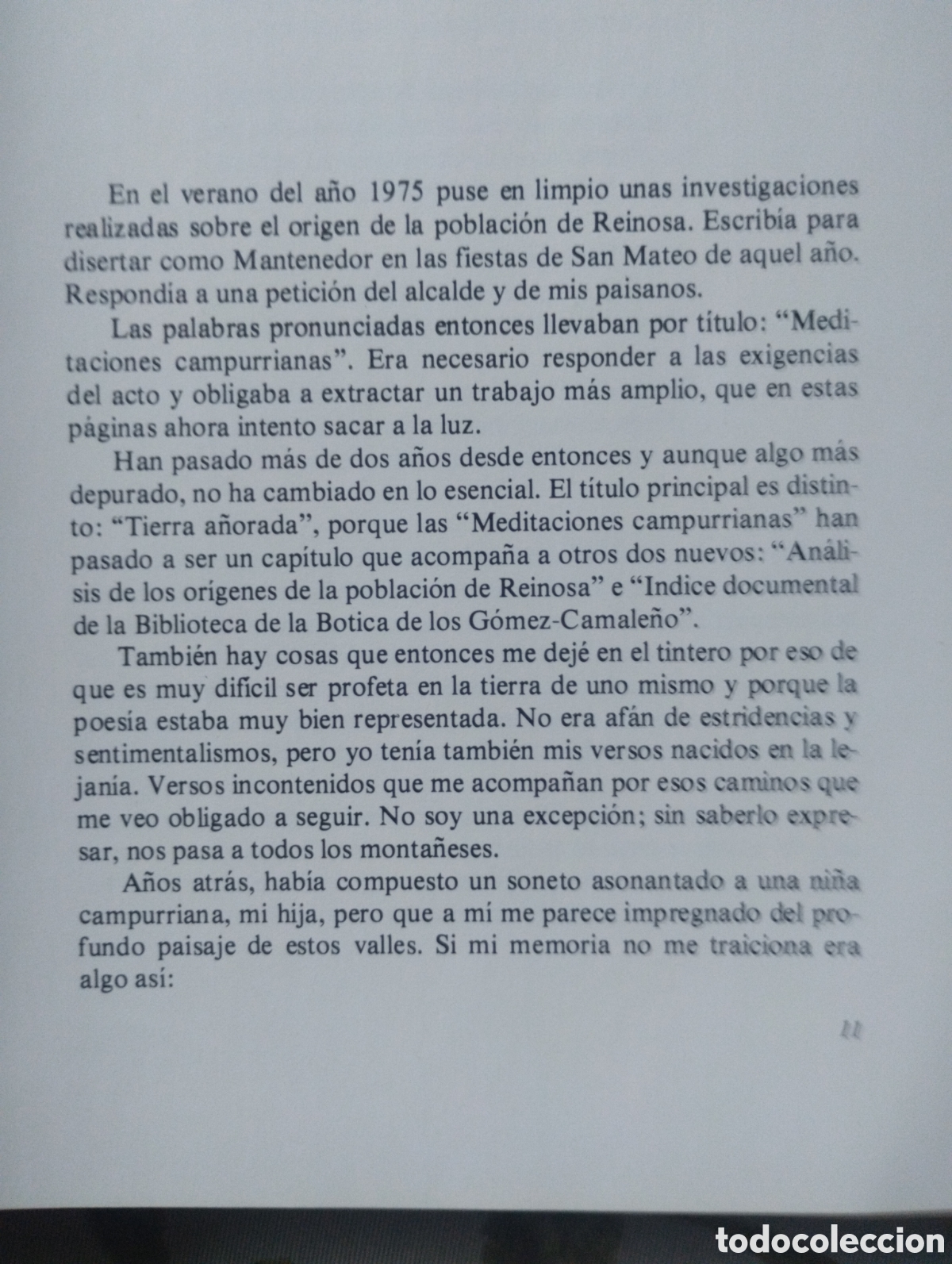 Libros de segunda mano: TIERRA A&Ntilde;ORADA (MEDITACIONES CAMPURRIANAS). - Foto 9