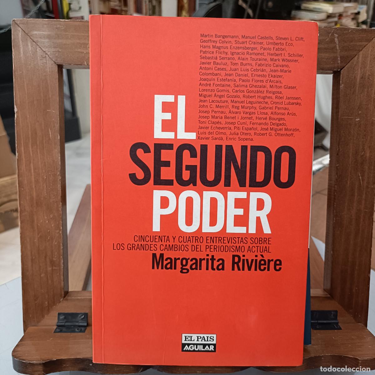 Libros de segunda mano: El Segundo Poder - Margarita Rivi&egrave;re - El Pa&iacute;s, Ed. Aguilar 1998 - Foto 1