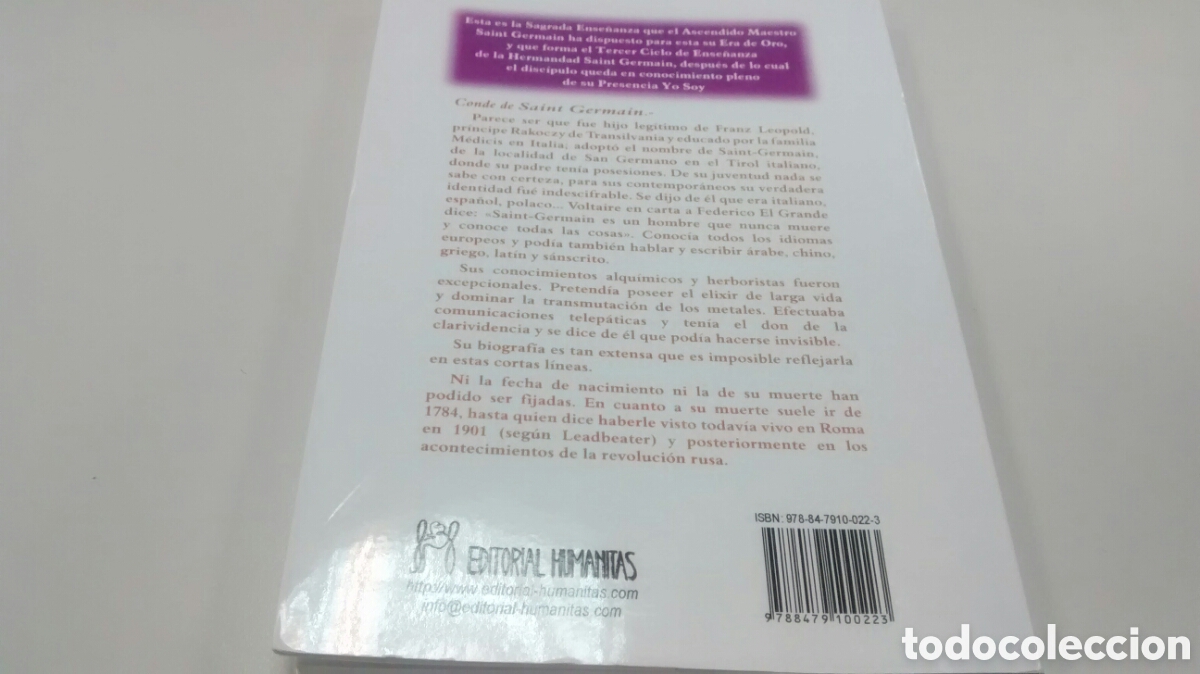 Libros de segunda mano: EL LIBRO DE ORO DE SAINT GERMAIN (EDITORIAL HUMANITAS) - Foto 2