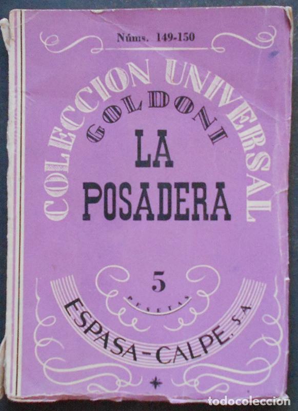 Libros de segunda mano: La posadera - Goldoni - Espasa-Calpe (1937) - Foto 1