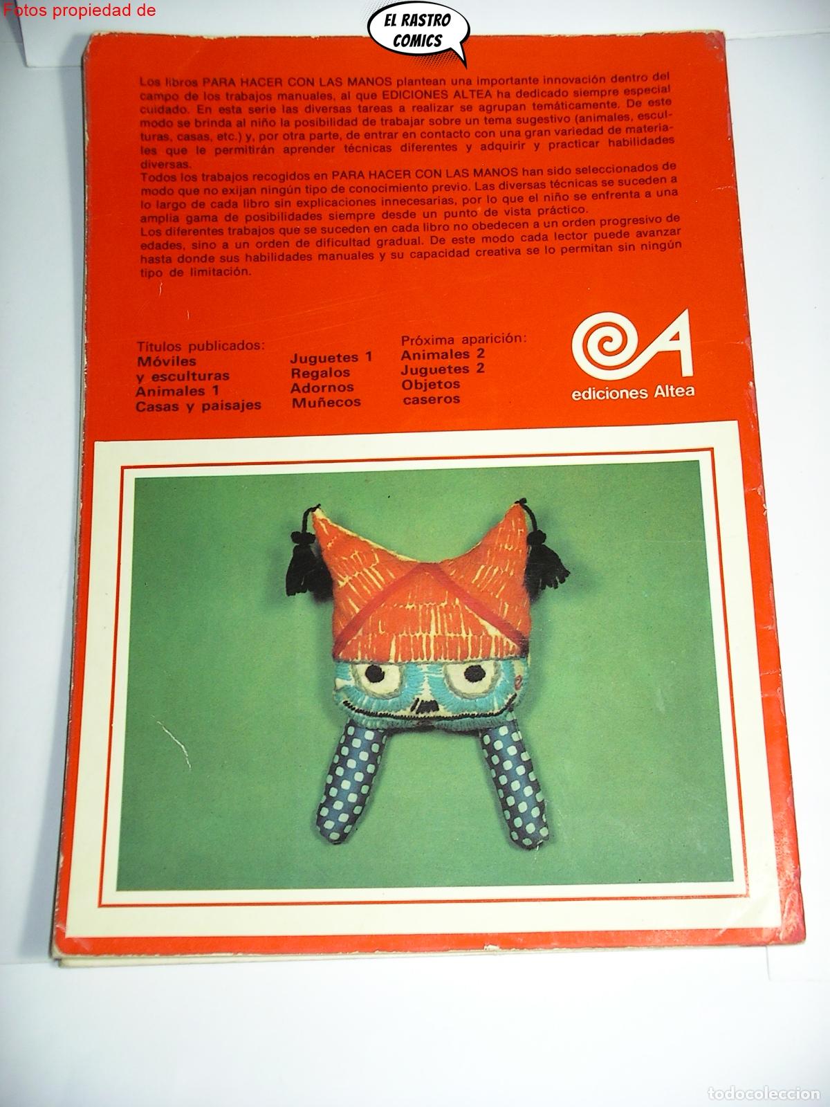 Libros de segunda mano: Para hacer con las manos mu&ntilde;ecos, ed. Altea 1979, B4 - Foto 3