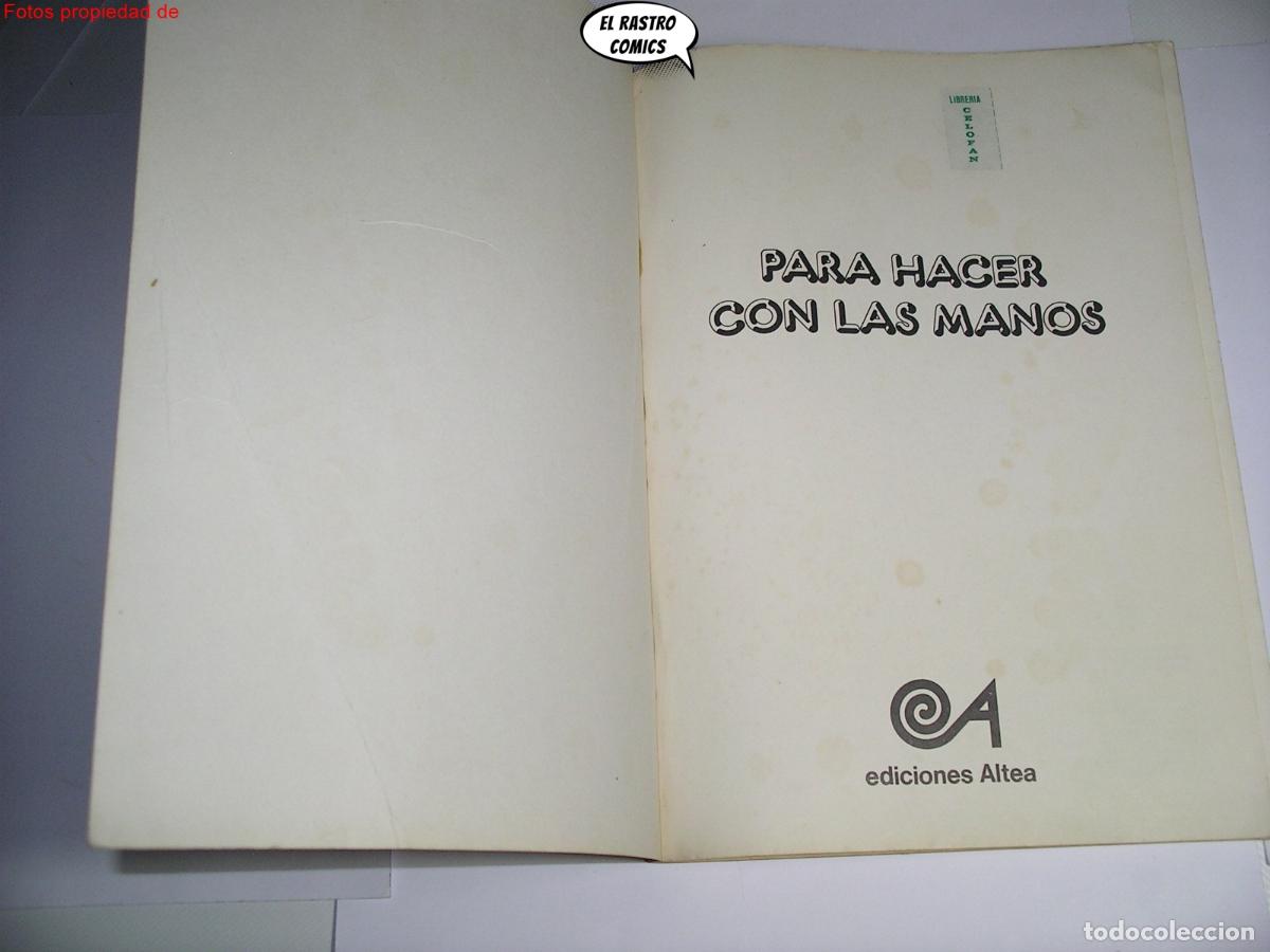 Libros de segunda mano: Para hacer con las manos mu&ntilde;ecos, ed. Altea 1979, B4 - Foto 4