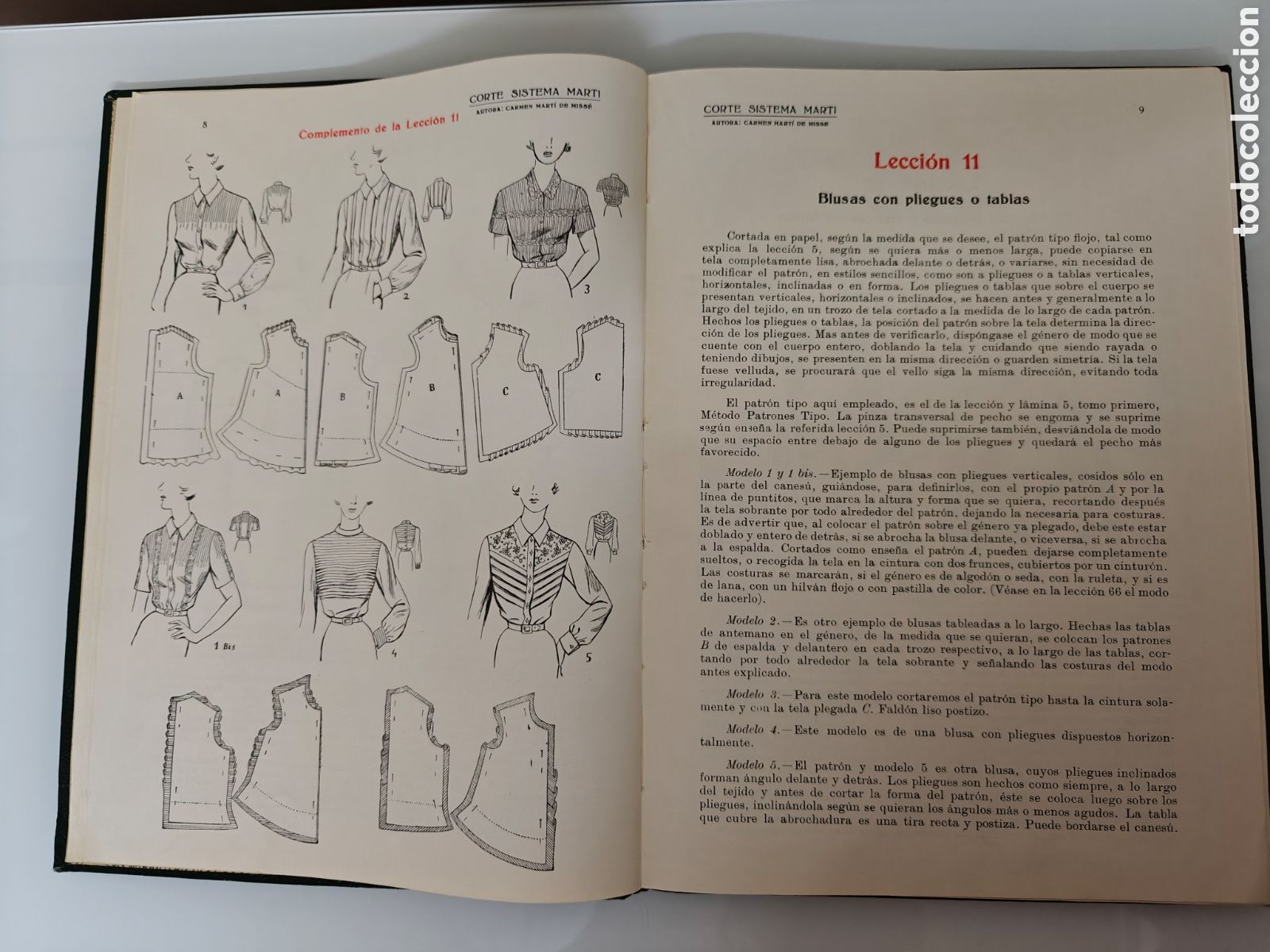 Libros de segunda mano: LIBRO CORTE SISTEMA MART&Iacute; MODISTERIA 1960 - Foto 6