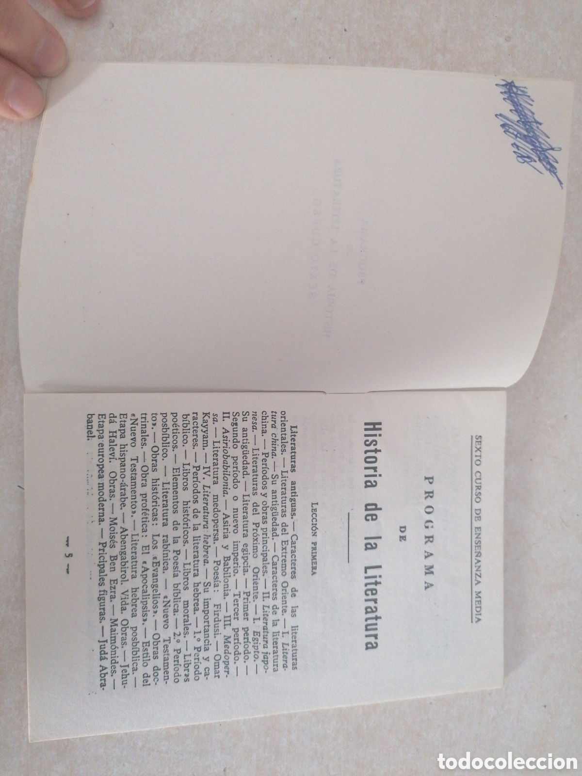 Libros de segunda mano: Programa de historia de la literatura - Foto 3