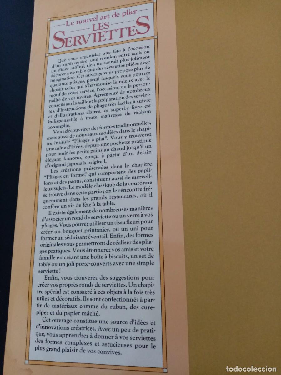 Libros de segunda mano: Libro Le nouvel art de plier Les Serviettes - Foto 2