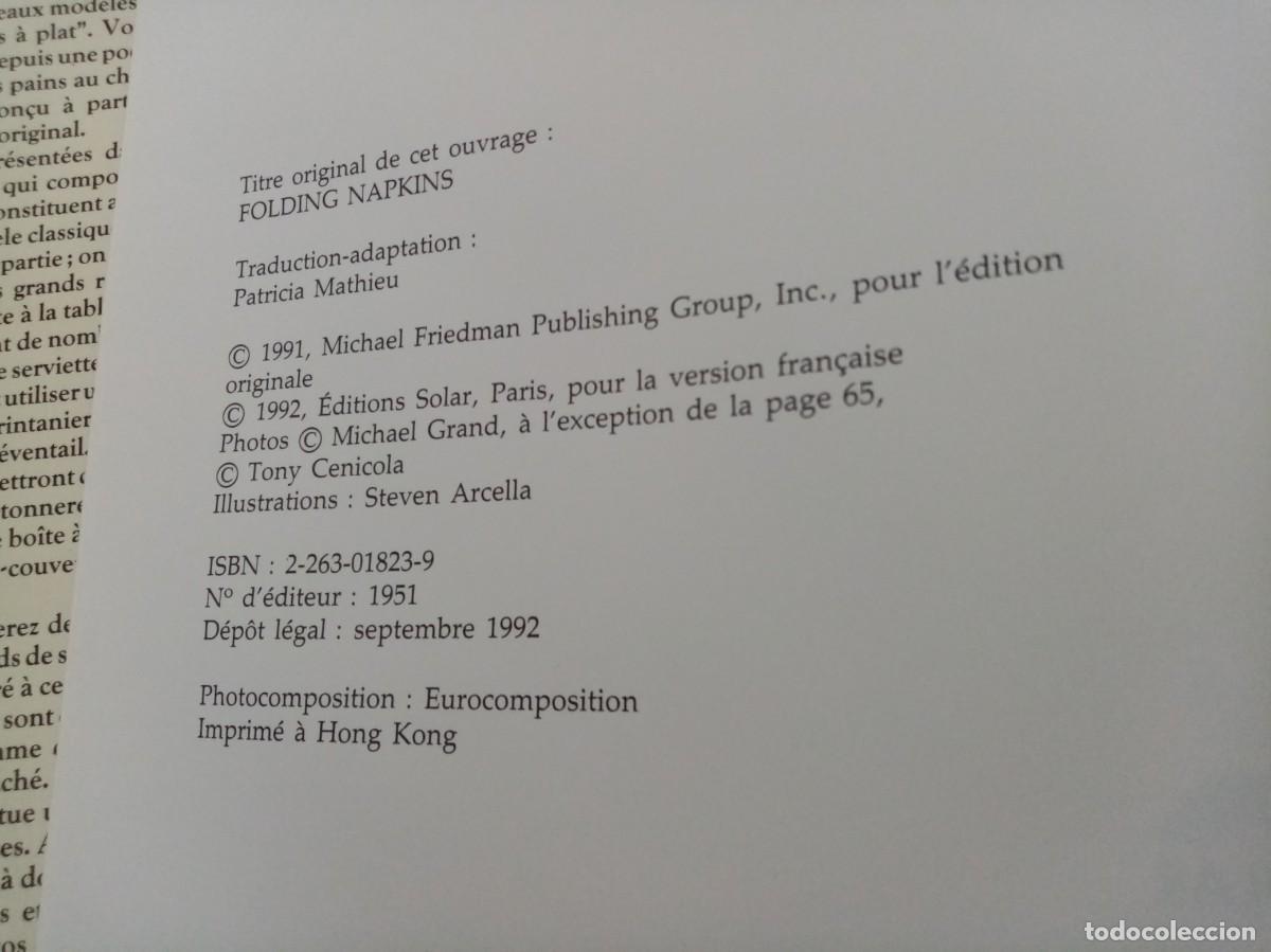 Libros de segunda mano: Libro Le nouvel art de plier Les Serviettes - Foto 3