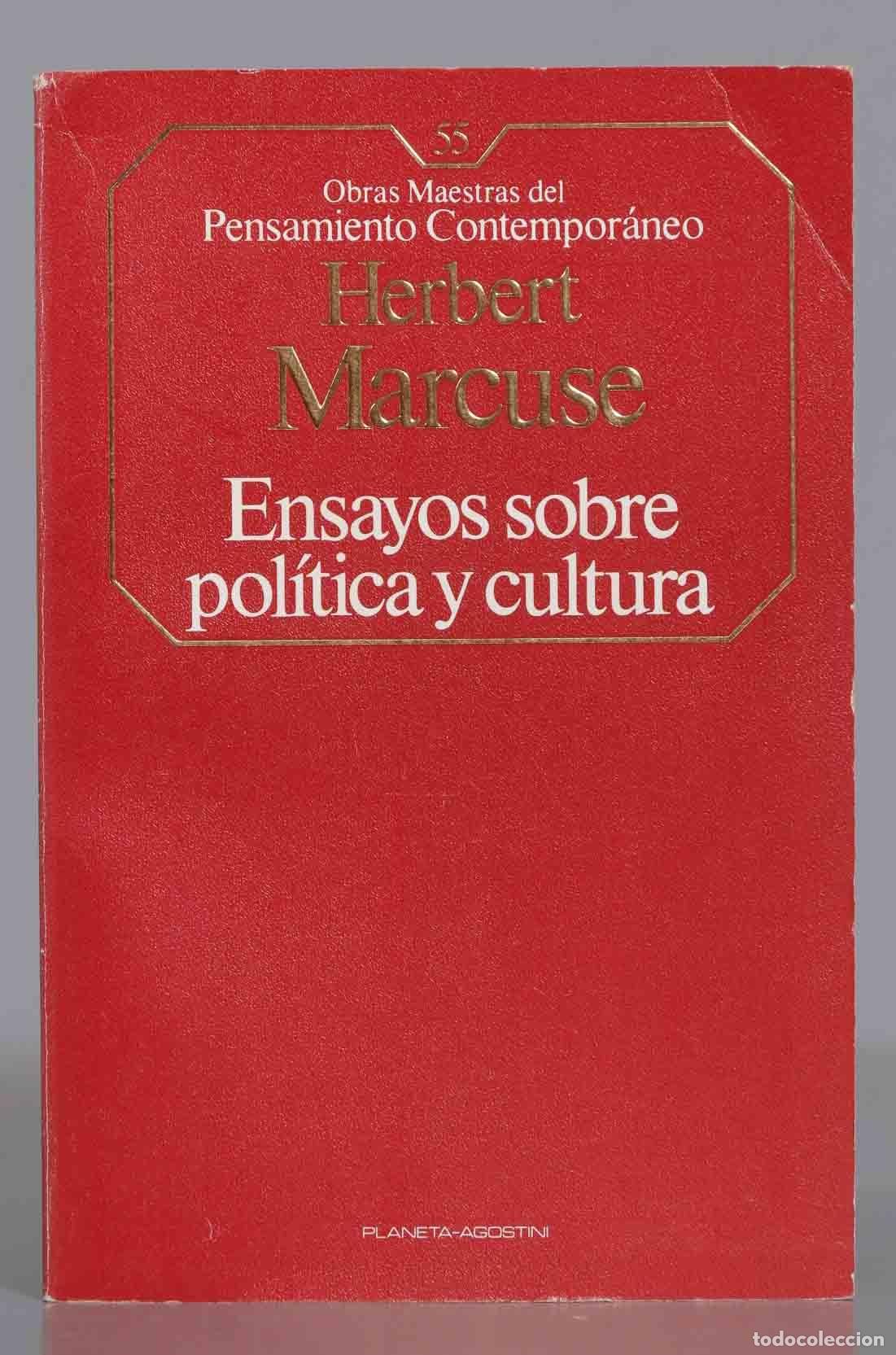 Second hand books: Ensayos sobre Politica y Cultura Marcuse
