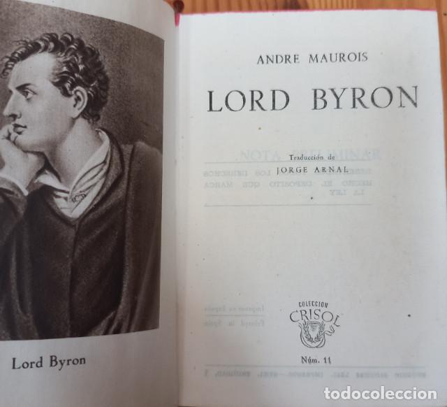 Libros de segunda mano: CRISOL N&ordm; 11, LORD BYRON, AGUILAR - Foto 3
