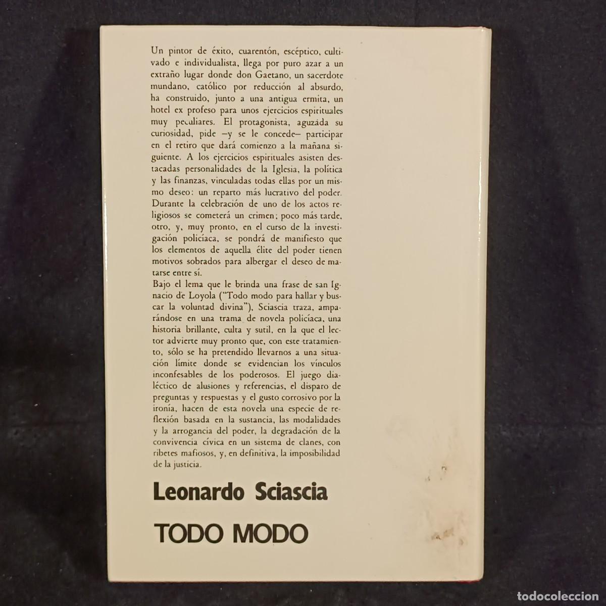 Libros de segunda mano: TODO MODO - LEONARDO SCIASCIA - EDITORIAL NOGUER - 1976 / 150 - Foto 2
