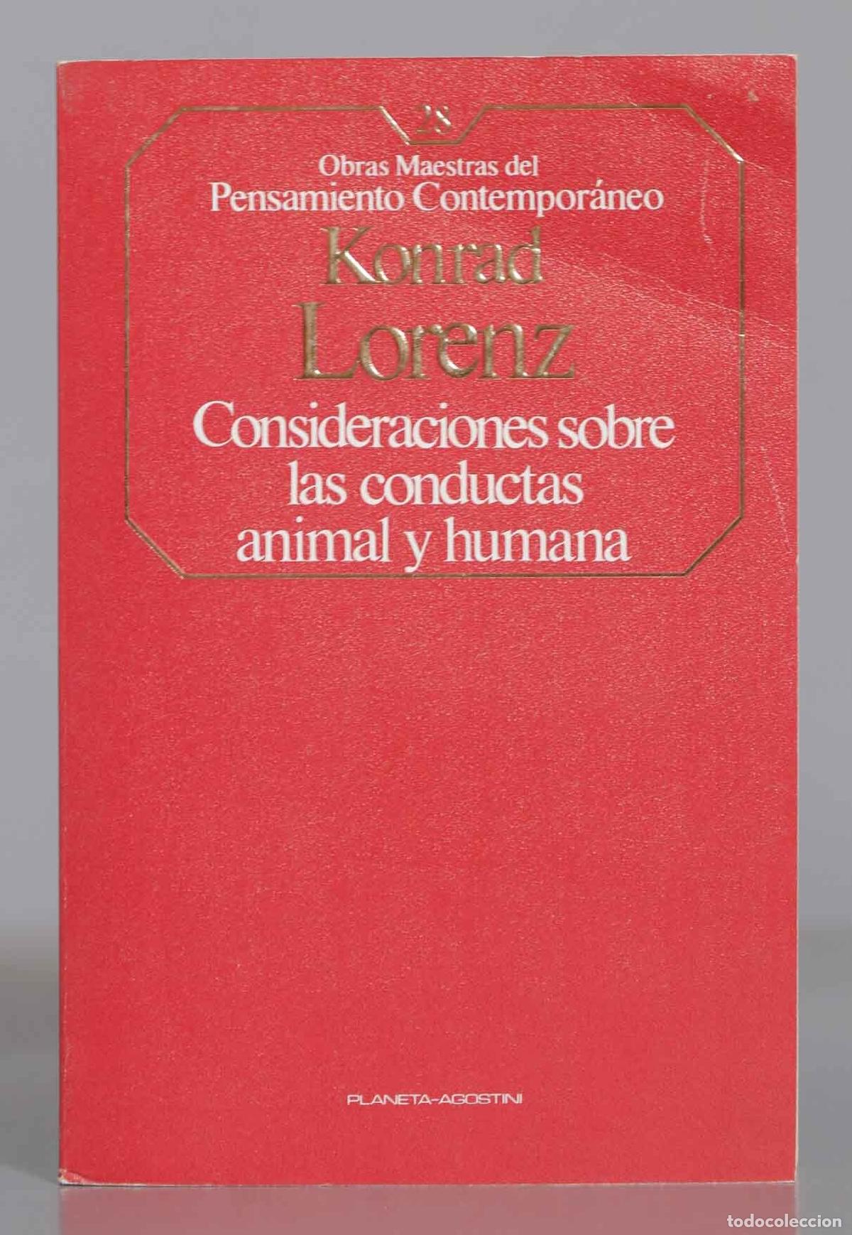 Libros de segunda mano: Consideraciones sobre las conductas animal y humana Lorenz - Foto 1