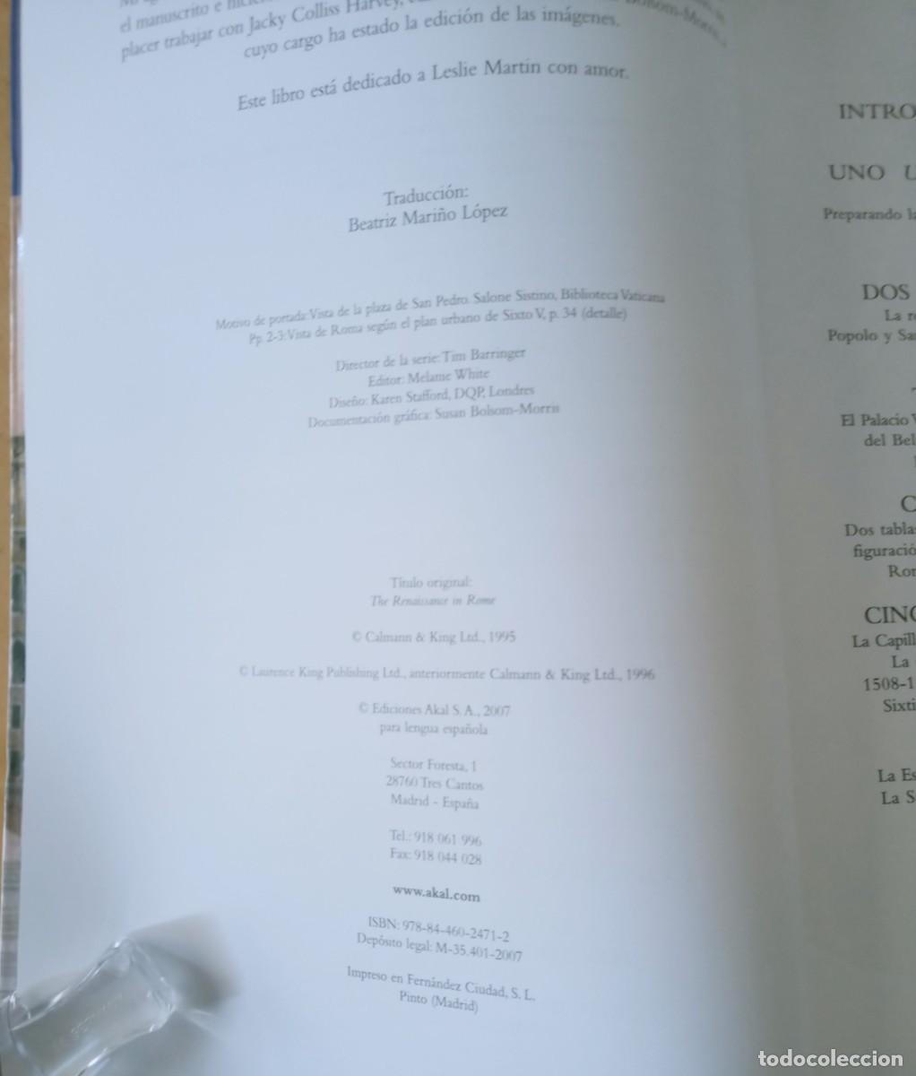 Libros de segunda mano: LOREN PARTRIDGE EL RENACIMIENTO EN ROMA - Foto 4