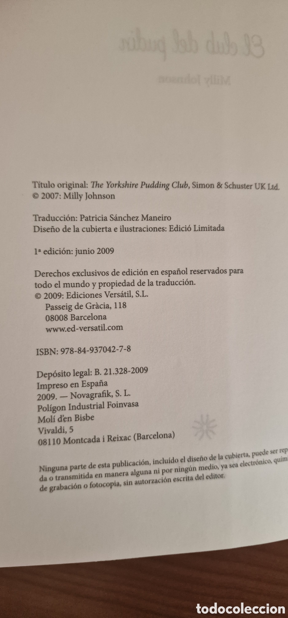 Libros de segunda mano: El Club del Pudin - Milly Johnson - Foto 5