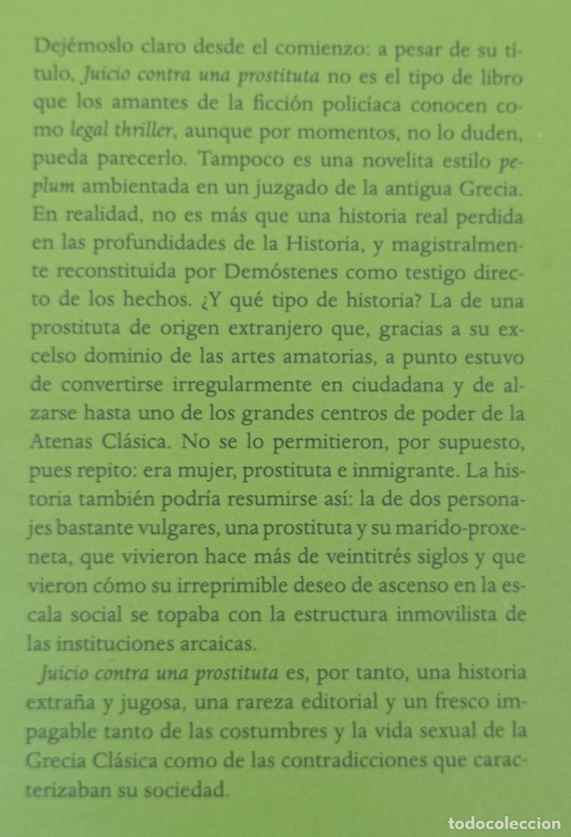 Libros de segunda mano: JUICIO CONTRA UNA PROSTITUTA - DEMOSTENES - Foto 2