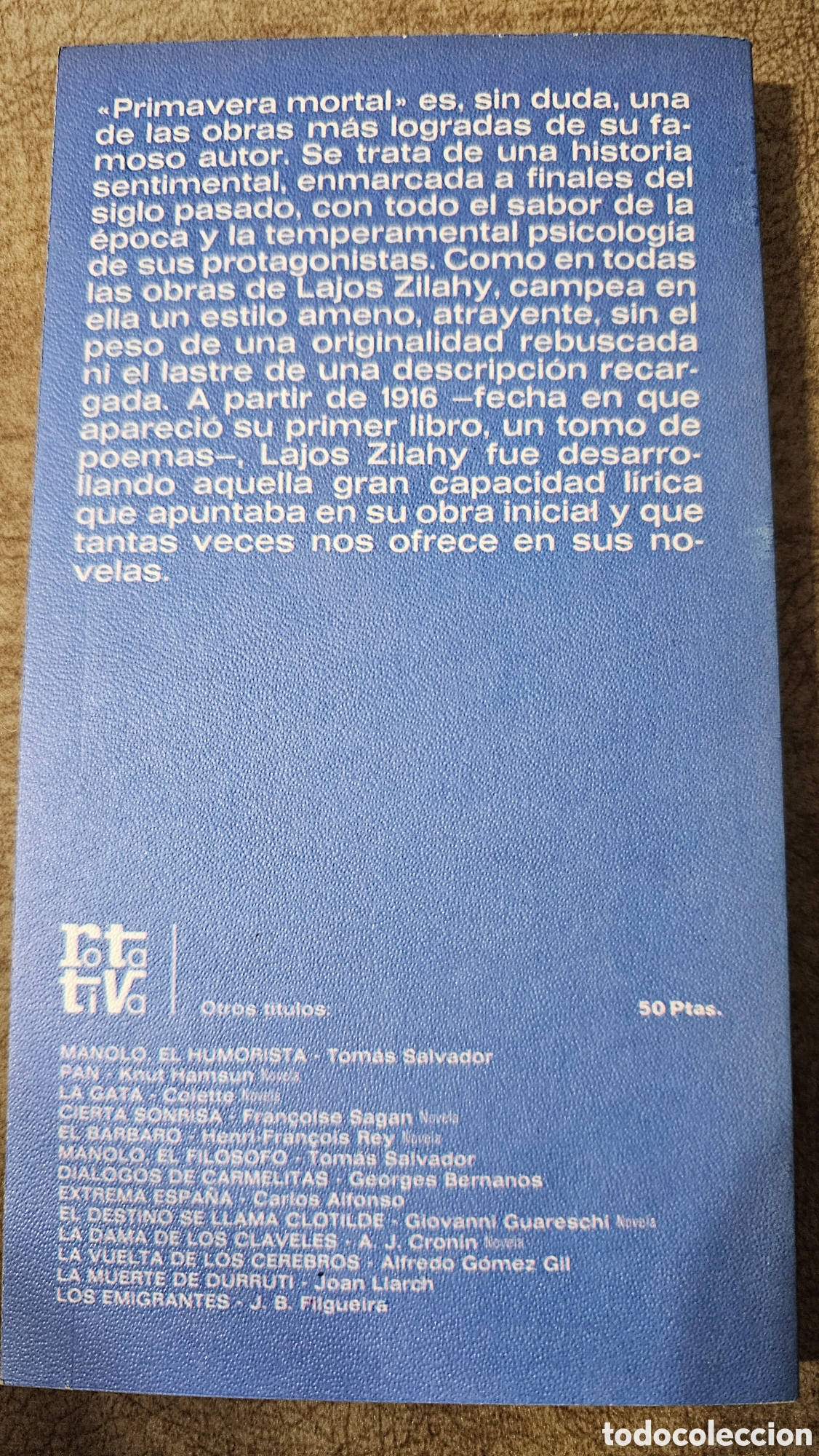 Libros de segunda mano: Primavera mortal de Lajos Zilahy - Foto 2