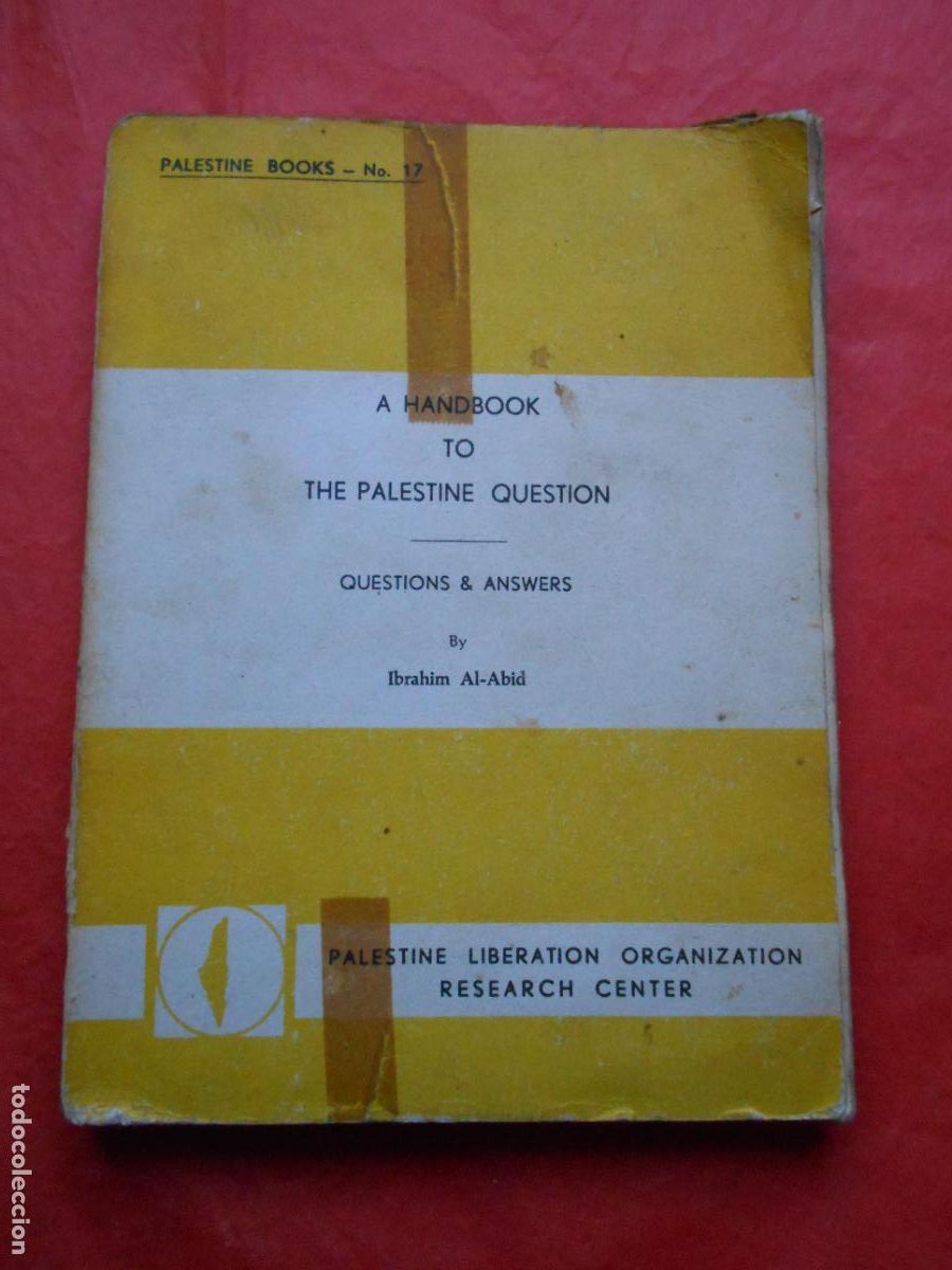 Second hand books: Palestine Book n&ordm; 17 A Handbook to The Palestine questi&oacute;n