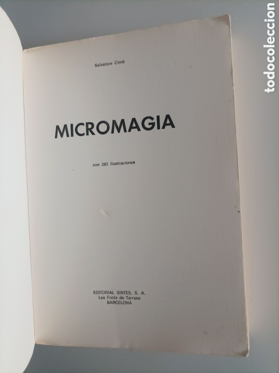 Libros de segunda mano: MICROMAGIA / SALVATORE CIM&Oacute;. Biblioteca m&aacute;gica - Foto 4