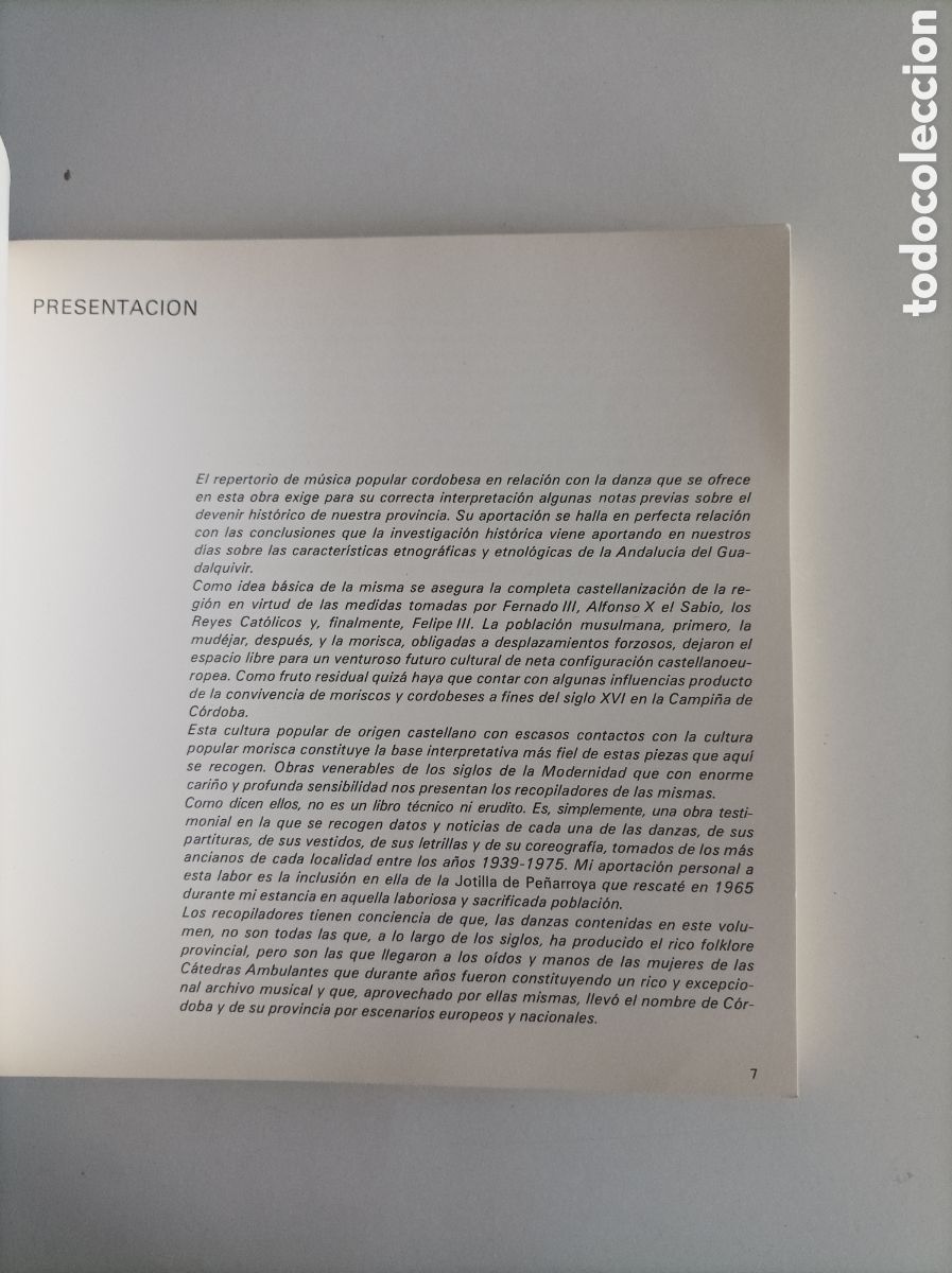 Libros de segunda mano: Danzas de C&oacute;rdoba. C&oacute;rdoba - Foto 4