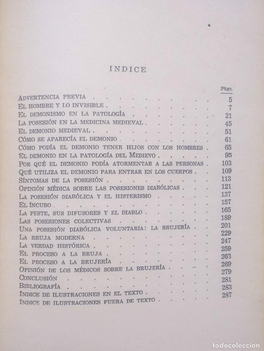 Libros de segunda mano: DEMONIOS, BRUJAS Y CURANDEROS - ADALBERTO PAZZINI - 1&ordf; ed. 1961.. - Foto 3