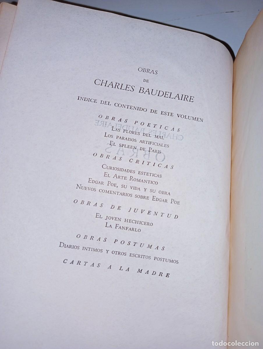 Libros de segunda mano: Obras de Charles Baudelaire - Foto 8