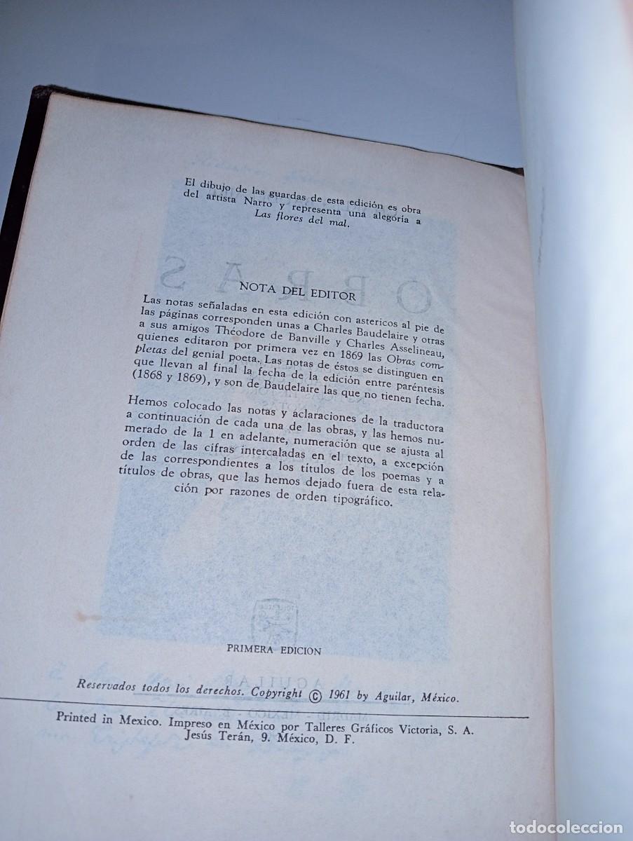Libros de segunda mano: Obras de Charles Baudelaire - Foto 9