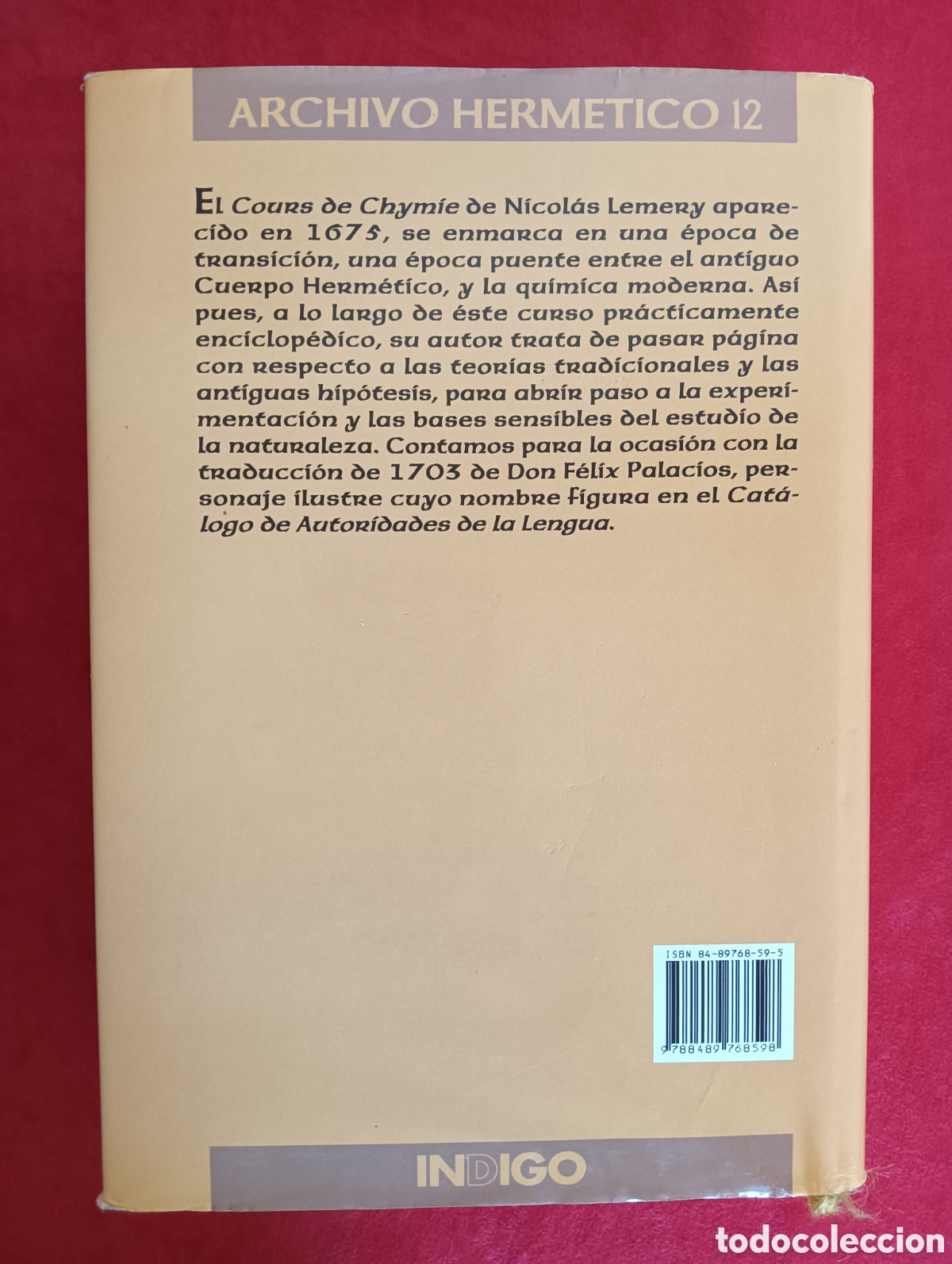 Libros de segunda mano: CURSO QU&Iacute;MICO, ( CURSO CHYMICO ) , NICOL&Aacute;S LEMERY - Foto 2