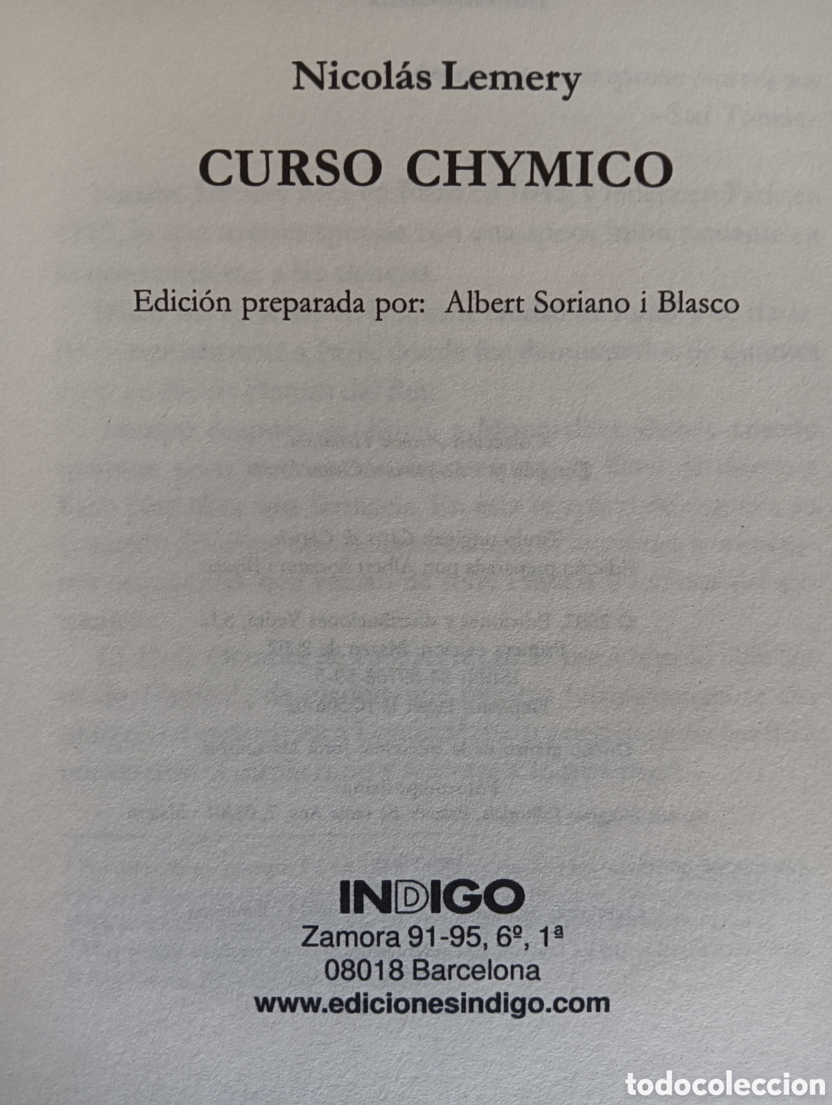 Libros de segunda mano: CURSO QU&Iacute;MICO, ( CURSO CHYMICO ) , NICOL&Aacute;S LEMERY - Foto 6