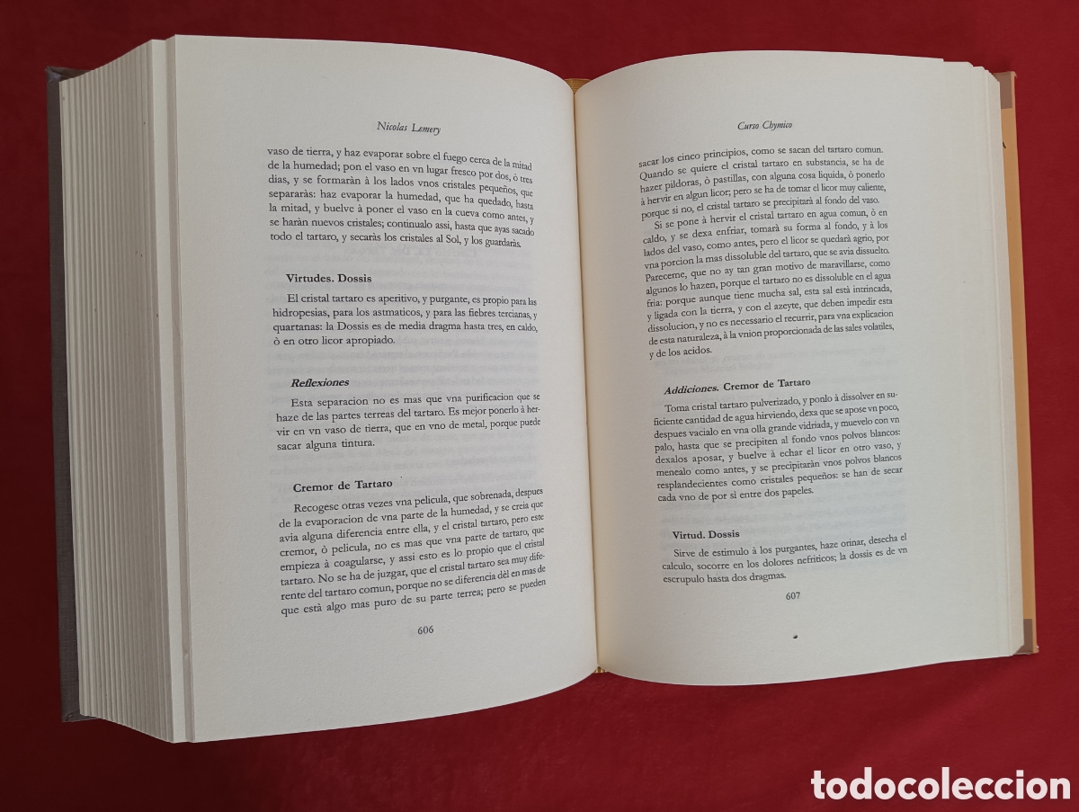Libros de segunda mano: CURSO QU&Iacute;MICO, ( CURSO CHYMICO ) , NICOL&Aacute;S LEMERY - Foto 8