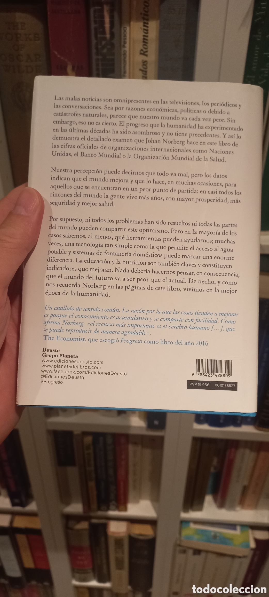 Libros de segunda mano: Progreso: 10 razones para mirar al futuro con optimismo, Johan Norberg (con una dedicatoria) - Foto 3