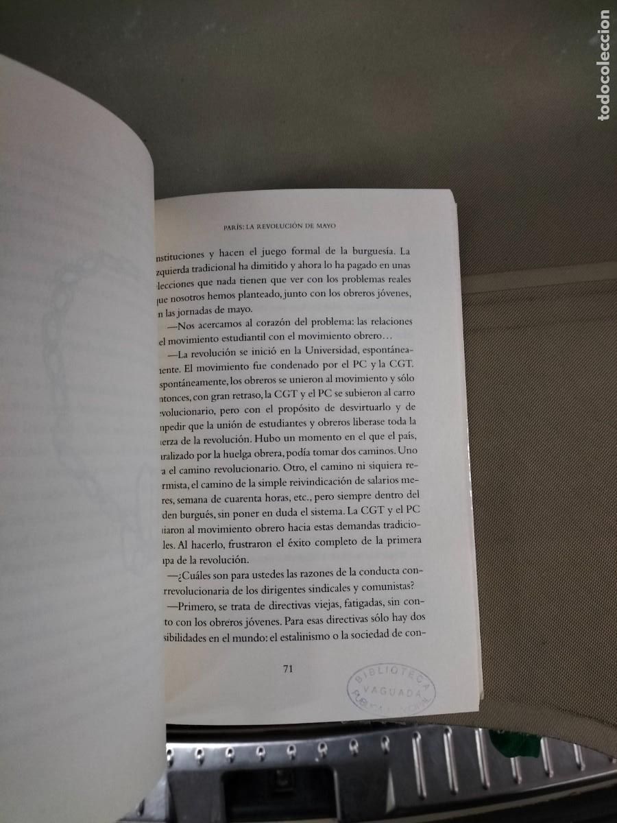 Libros de segunda mano: Los 68. Par&iacute;s, Praga, M&eacute;xico - Carlos Fuentes. Debate - Foto 6