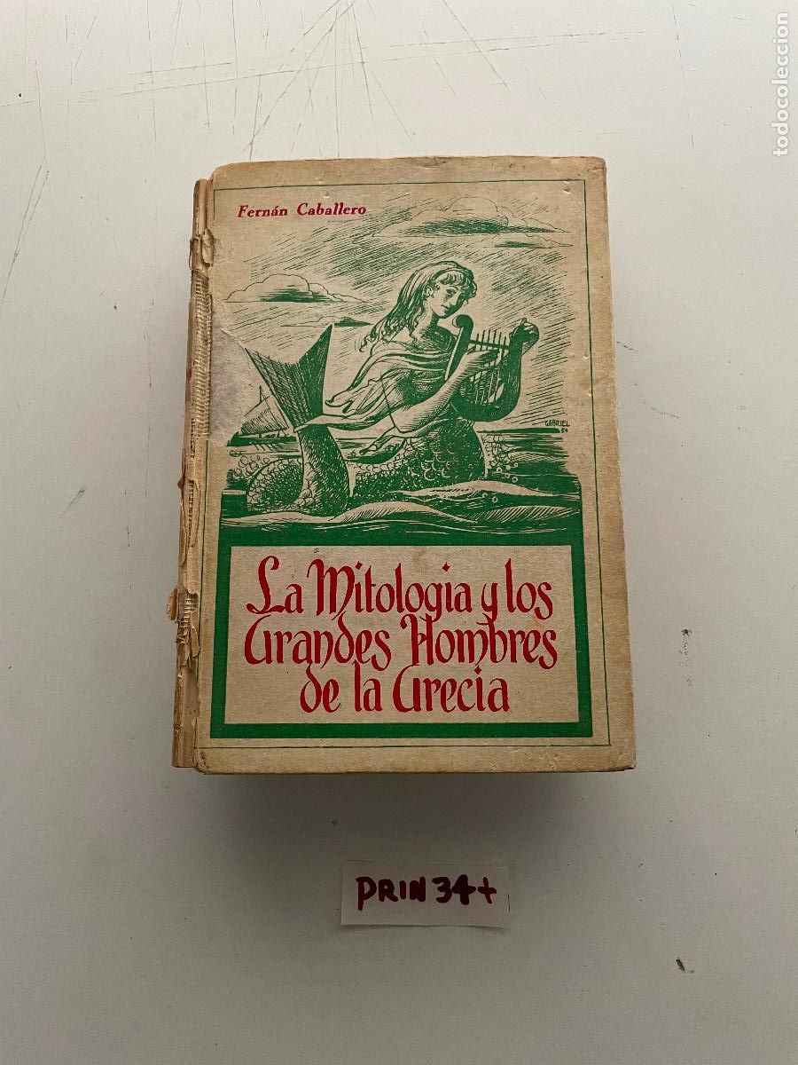 Libros de segunda mano: Libro: La mitolog&iacute;a y los grandes hombres de la Grecia - Foto 1