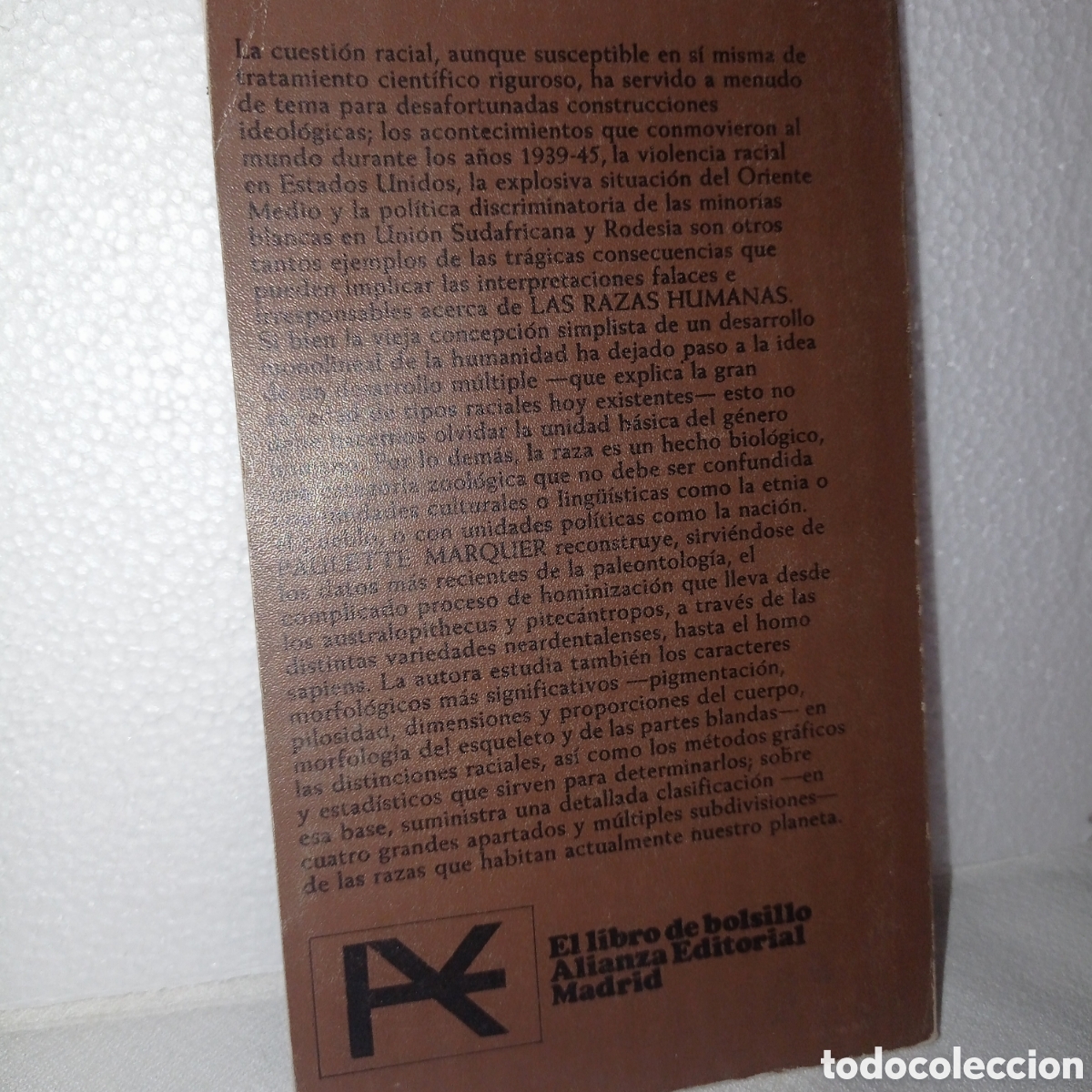 Libros de segunda mano: Antropolog&iacute;a -LAS RAZAS HUMANAS - 1969,Paulette Marquer - Foto 2