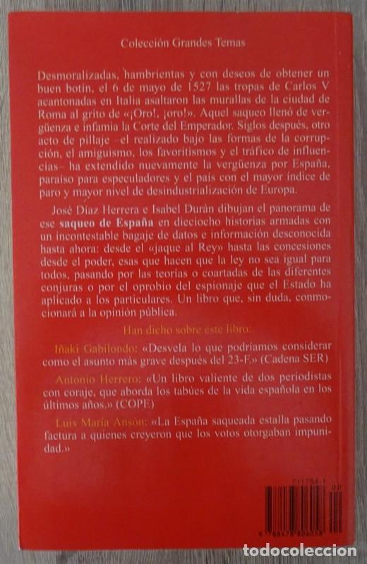 Libros de segunda mano: EL SAQUEO DE ESPA&Ntilde;A JOS&Eacute; D&Iacute;AZ HERRERA & ISABEL DUR&Aacute;N - Foto 3