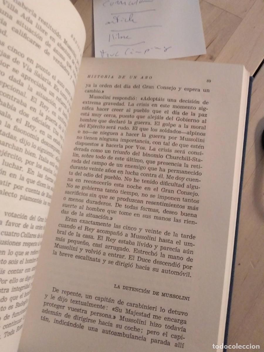 Libros de segunda mano: Historia de un a&ntilde;o. Benito Mussolini - Foto 3