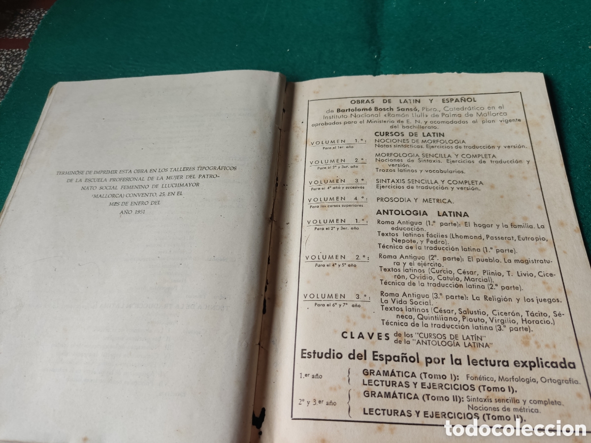 Libros de segunda mano: Libro antolog&iacute;a Latina de Bartolom&eacute; Bosch y Sanso - Foto 9