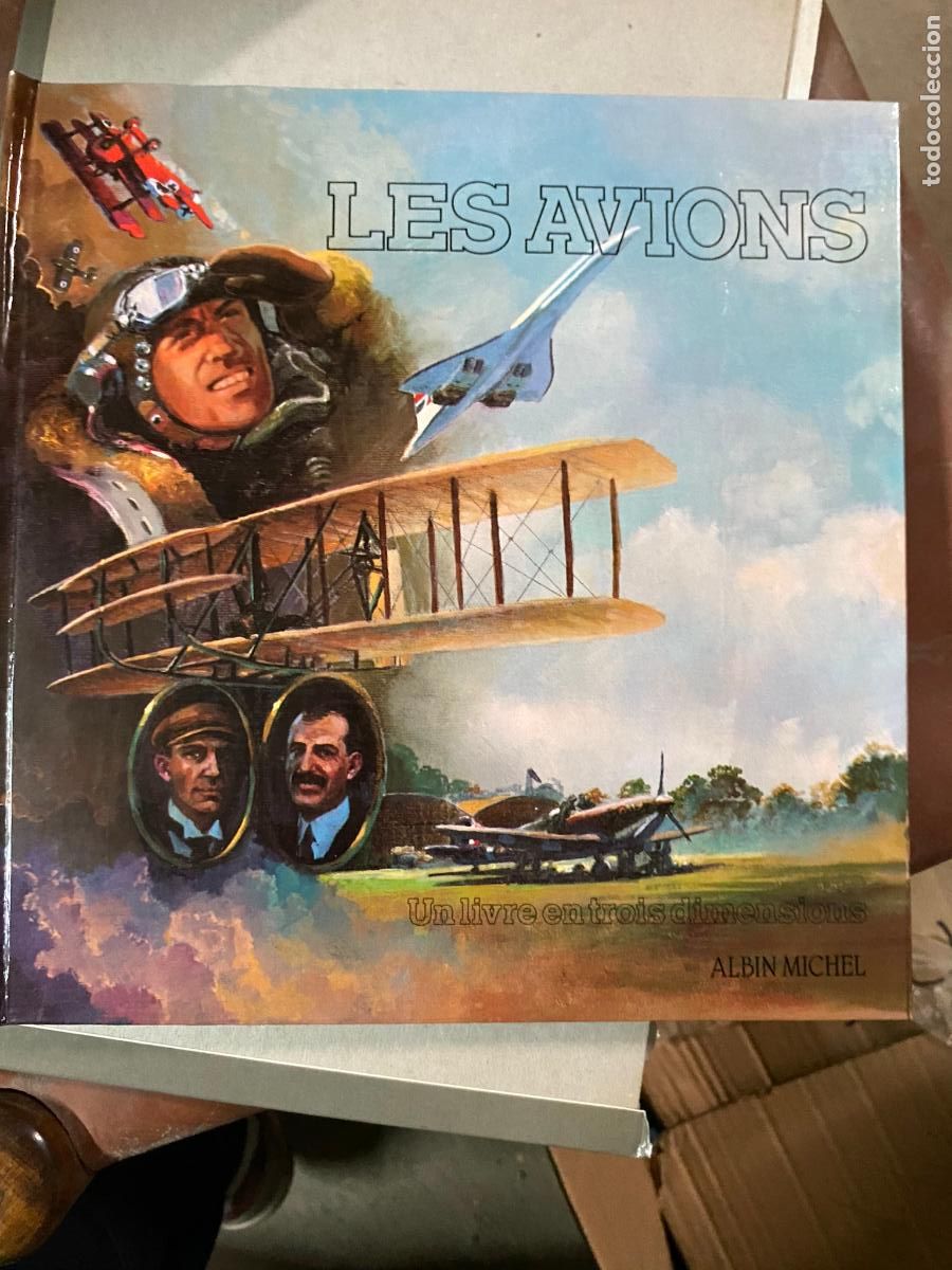 Libros de segunda mano: Les avions Albin Michel - Libro pop up en frances - Foto 1