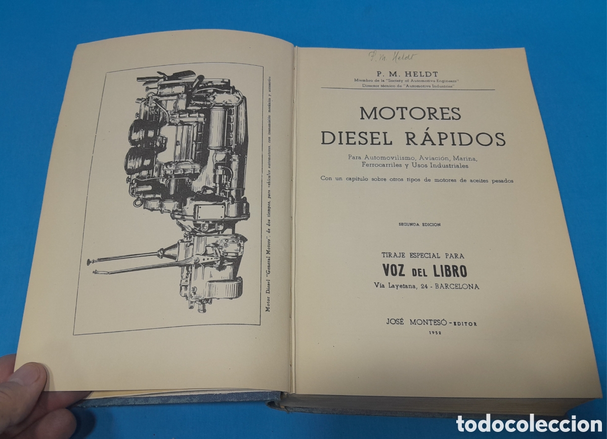 Libros de segunda mano: MOTORES DIESEL R&Aacute;PIDOS - P.M. HELOLT - Foto 3