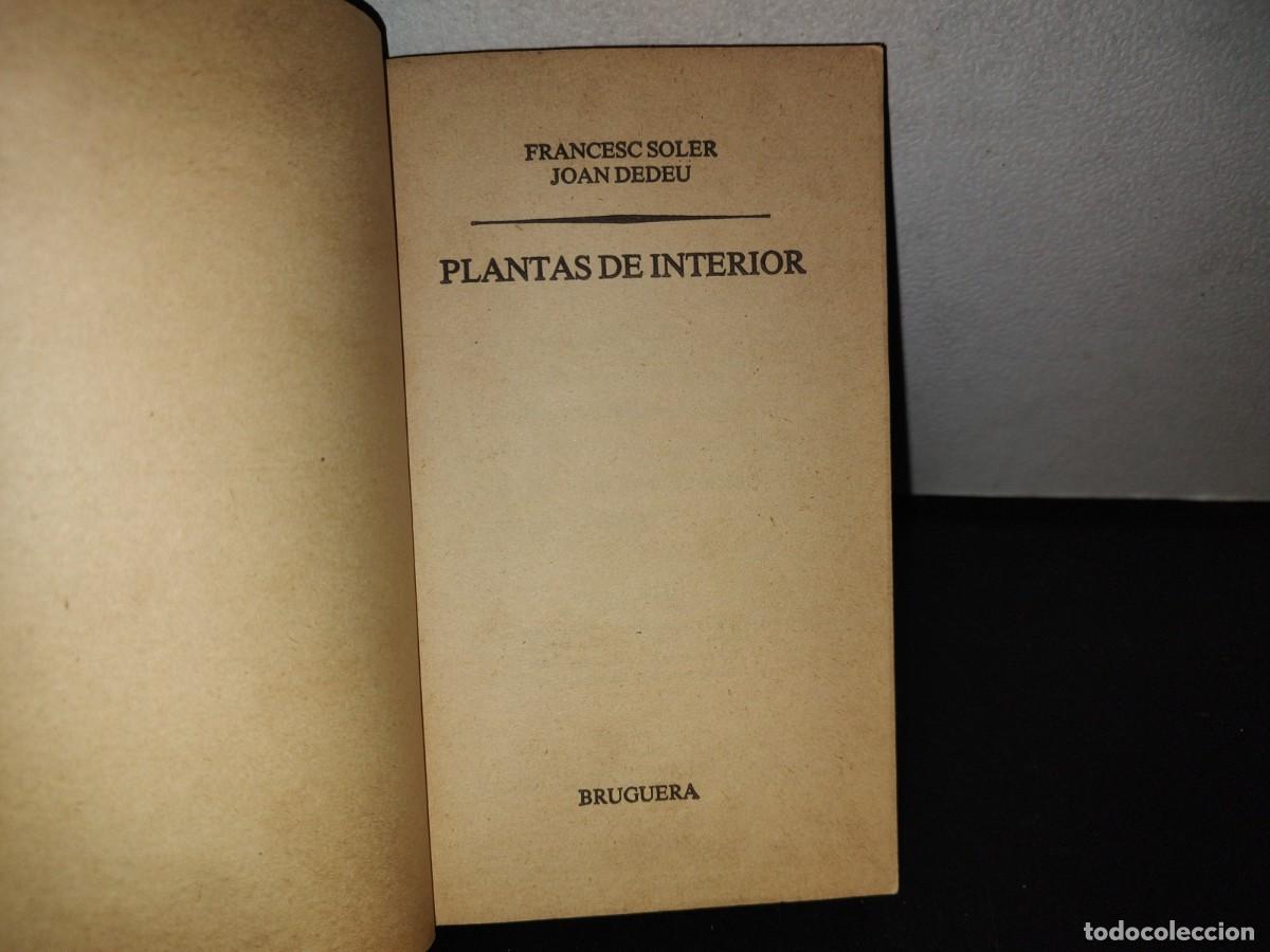 Libros de segunda mano: 105- PLANTAS DE INTERIOR - FRANCESC SOLER Y JOAN DEDEU - BRUGUERA LIBRO PR&Aacute;CTICO - 2A. ED. 1981 - Foto 4