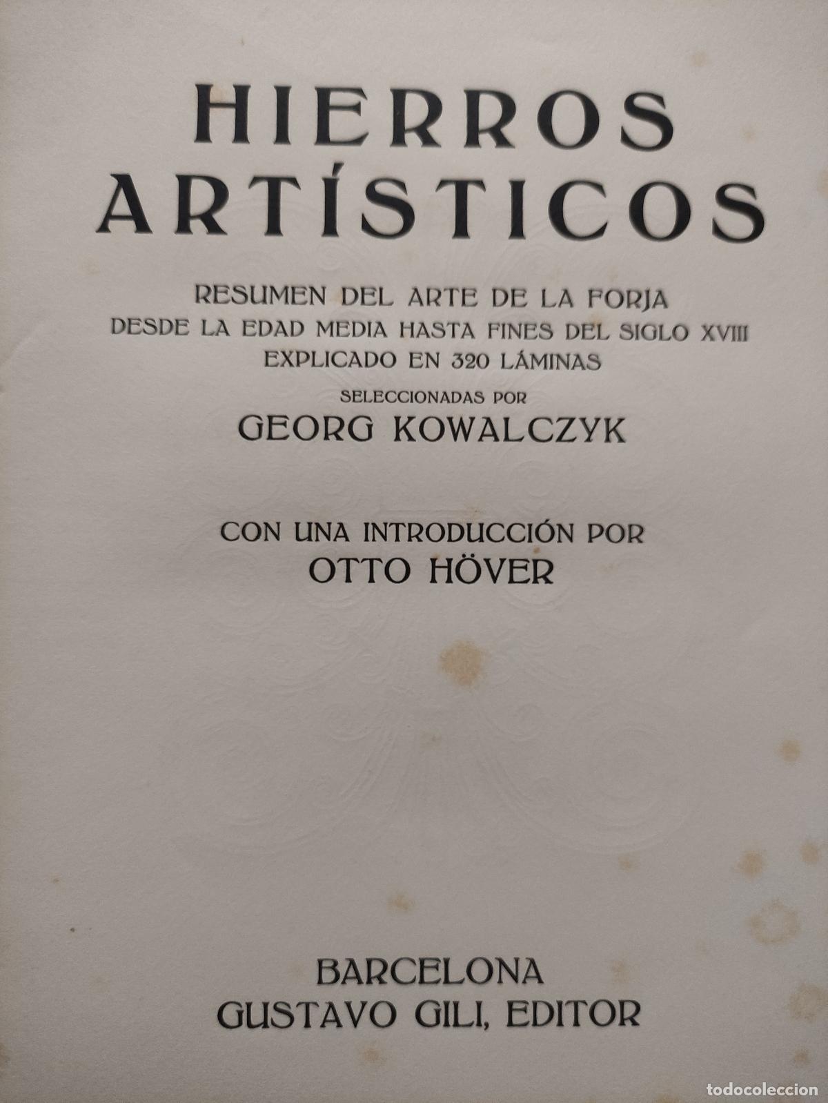 Libros de segunda mano: HIERROS ARTISTICOS - GEORG KOWALCZYK - Foto 4