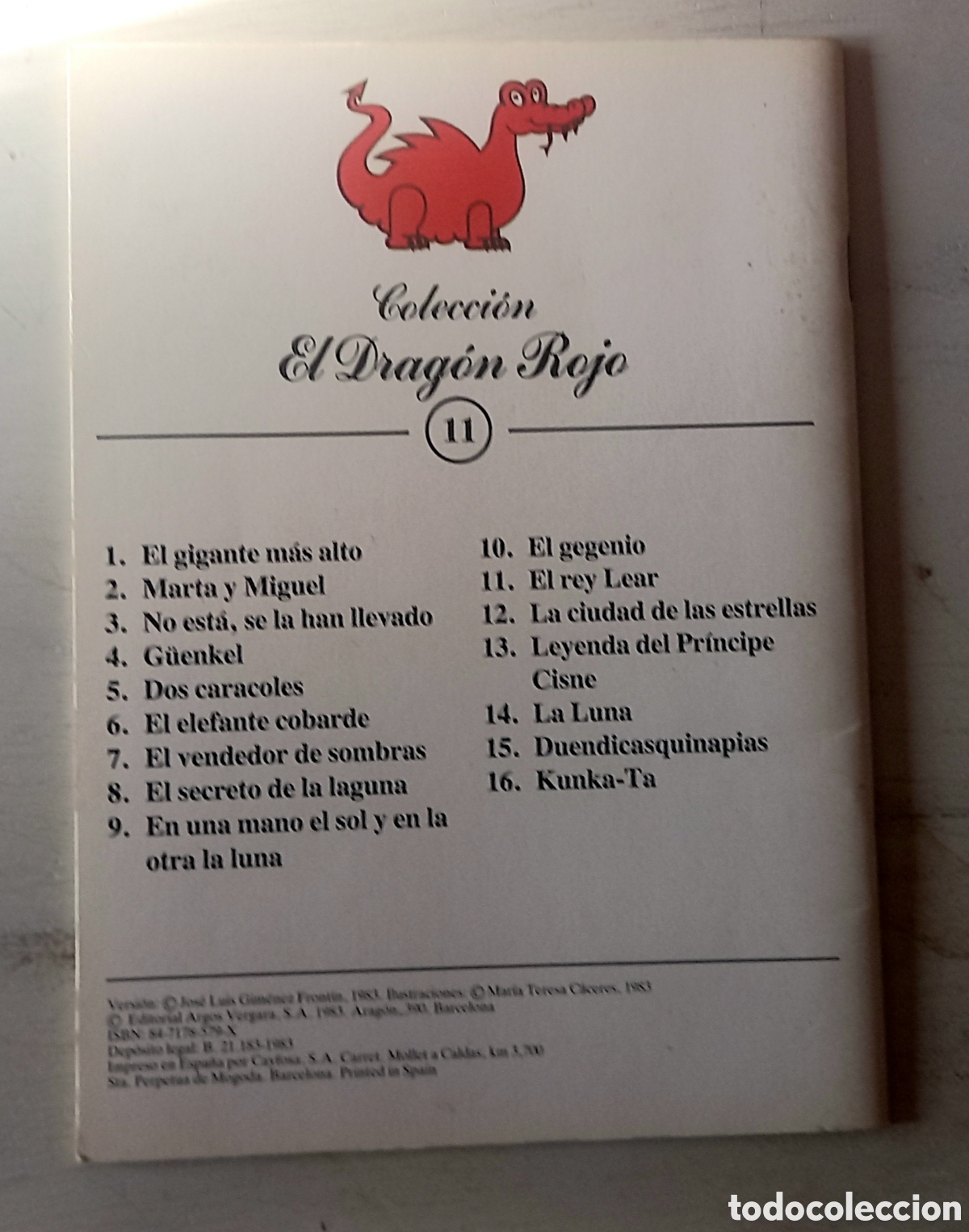 Libros de segunda mano: El rey Lear, colecci&oacute;n Drag&oacute;n Rojo - Foto 2