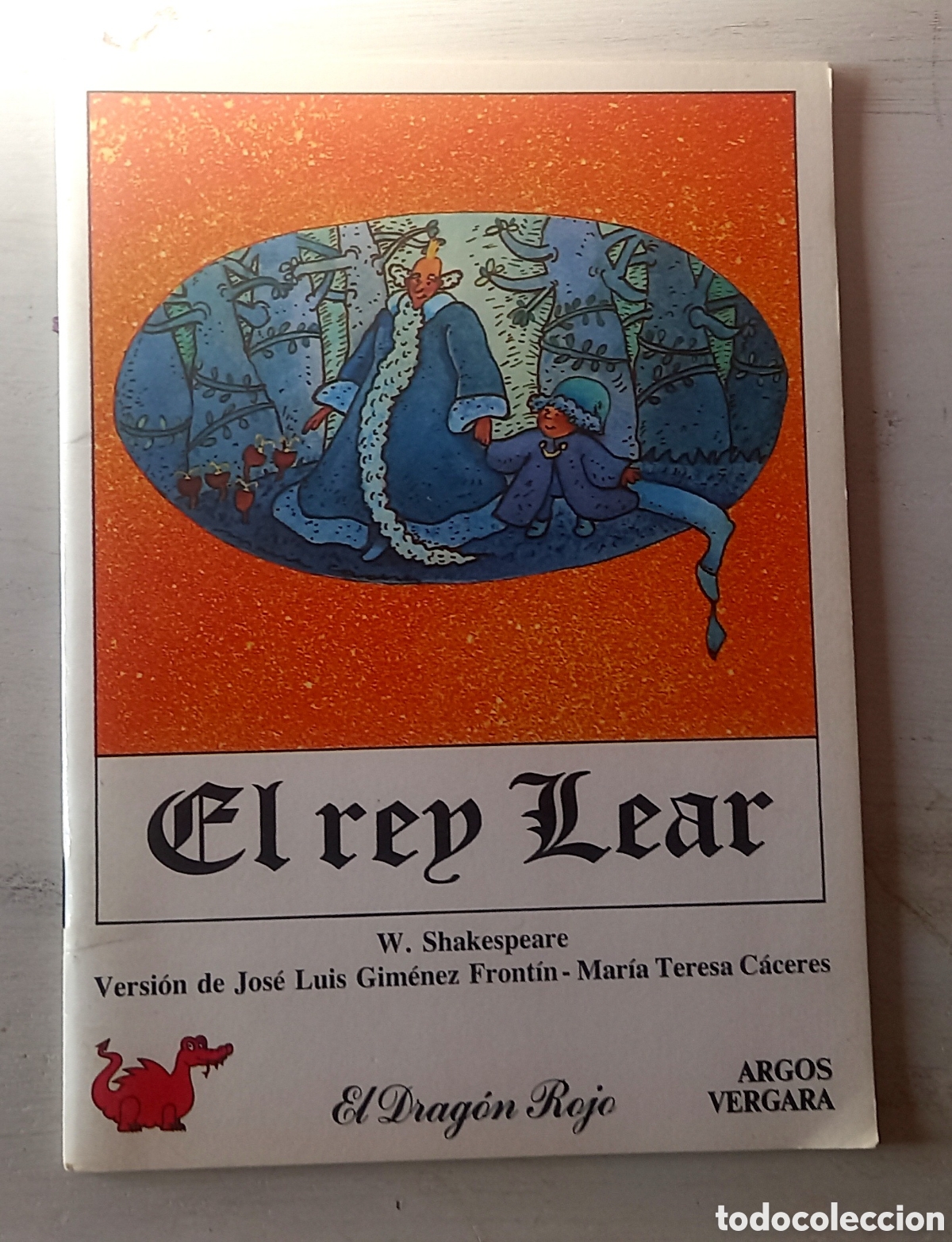 Libros de segunda mano: El rey Lear, colecci&oacute;n Drag&oacute;n Rojo - Foto 1