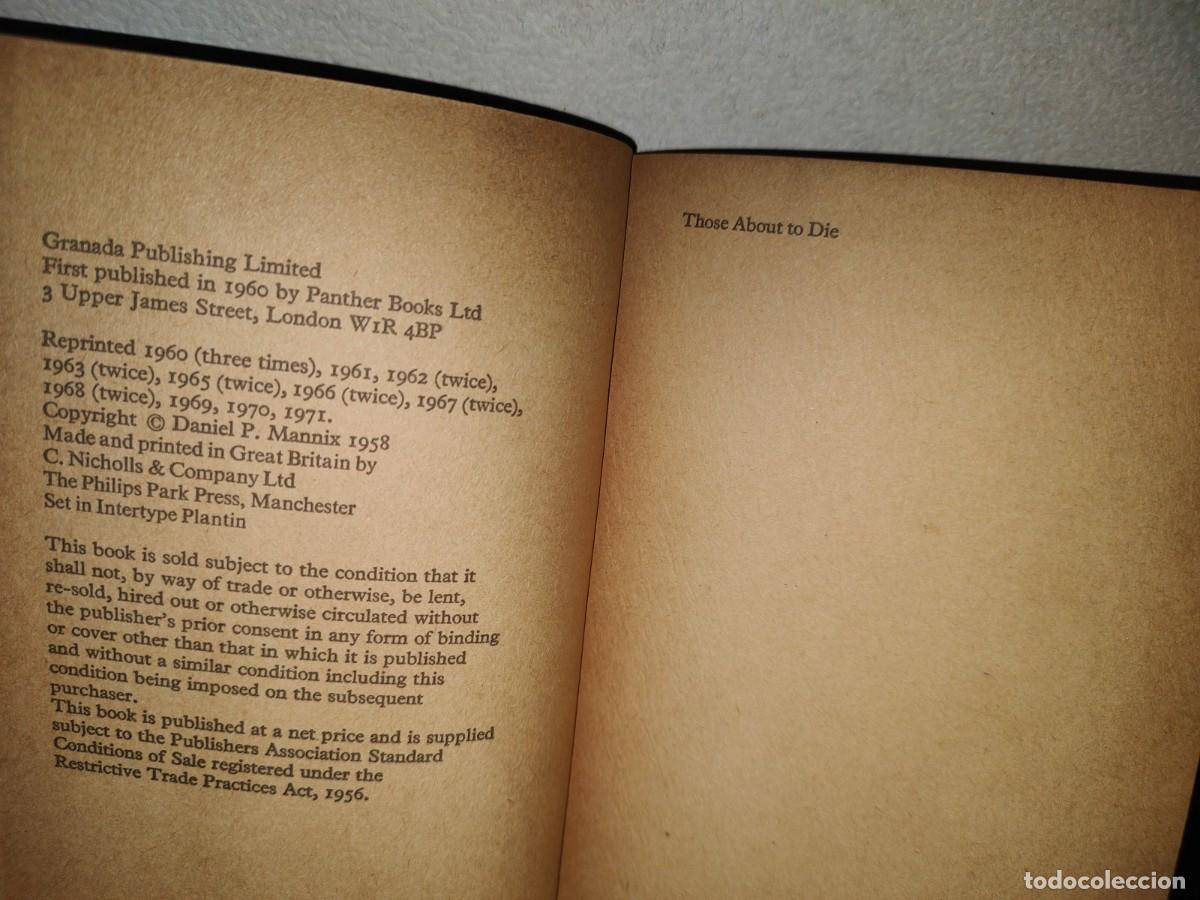 Libros de segunda mano: 105- THOSE ABOUT TO DIE - DANIEL P. MANNIX - 1971 - Foto 4
