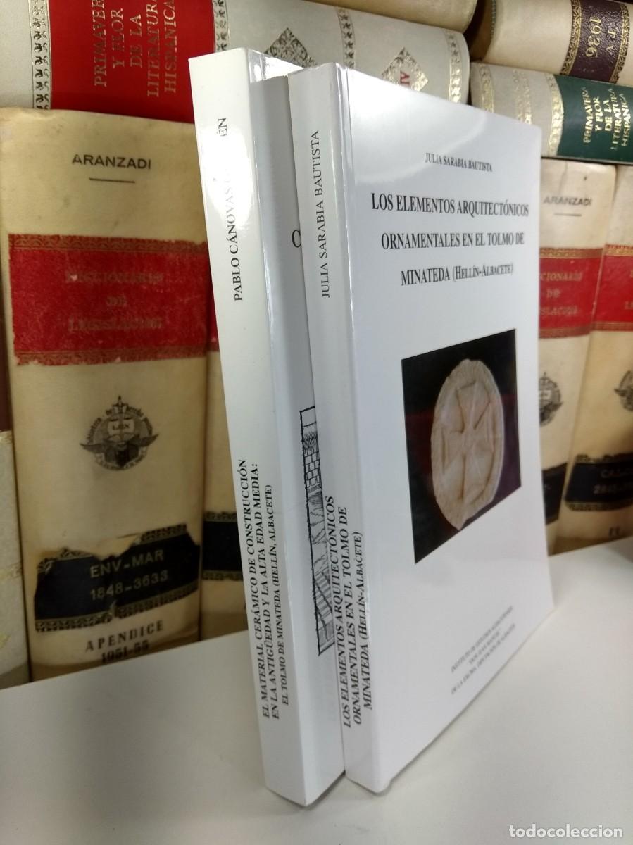 Libros de segunda mano: Lote 2 obras complementarias sobre EL TOLMO DE MINATEDA (HELL&Iacute;N, ALBACETE). Impecable estado - Foto 2