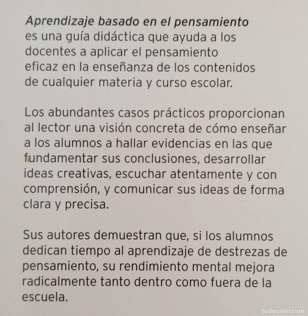 Libros de segunda mano: EL APRENDIZAJE BASADO EN EL PENSAMIENTO - Foto 2