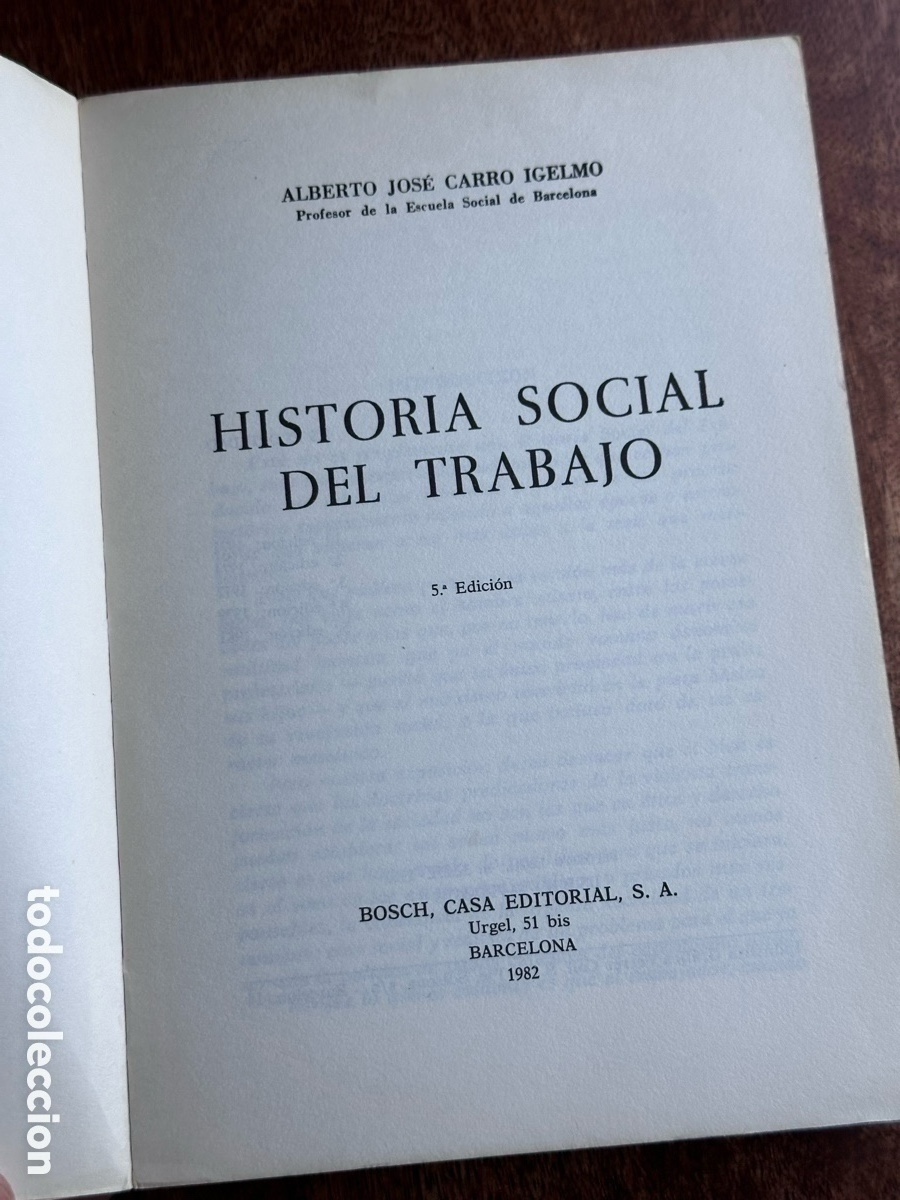 Libros de segunda mano: Historia Social del Trabajo - Foto 2