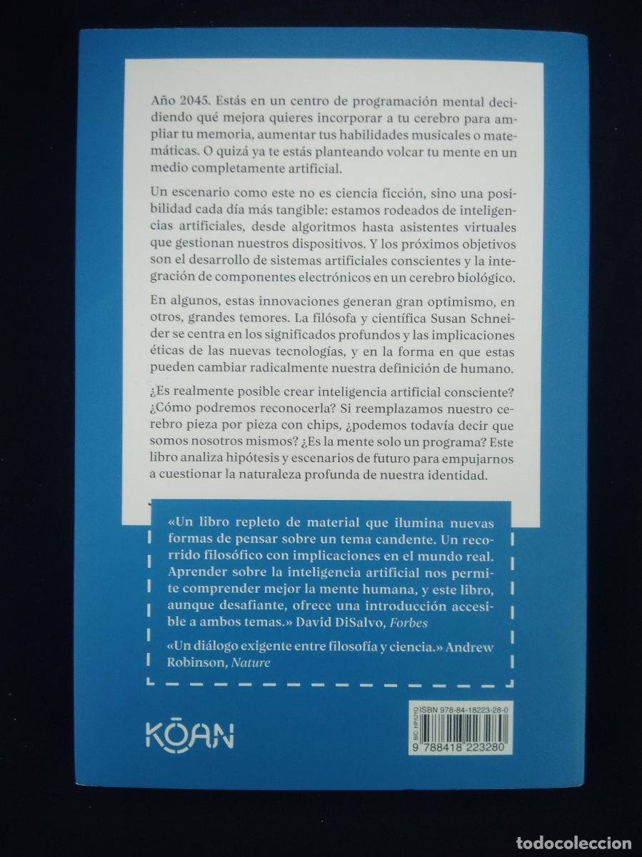Libros de segunda mano: Libro Inteligencia artificial -Susan Schneider - Foto 4