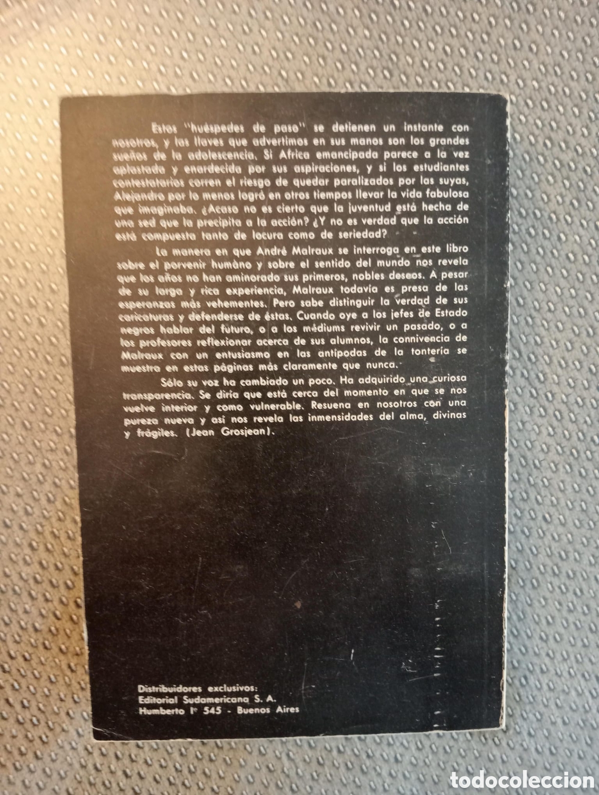 Libros de segunda mano: Hu&eacute;spedes de paso / Andr&eacute; Malraux - Foto 4