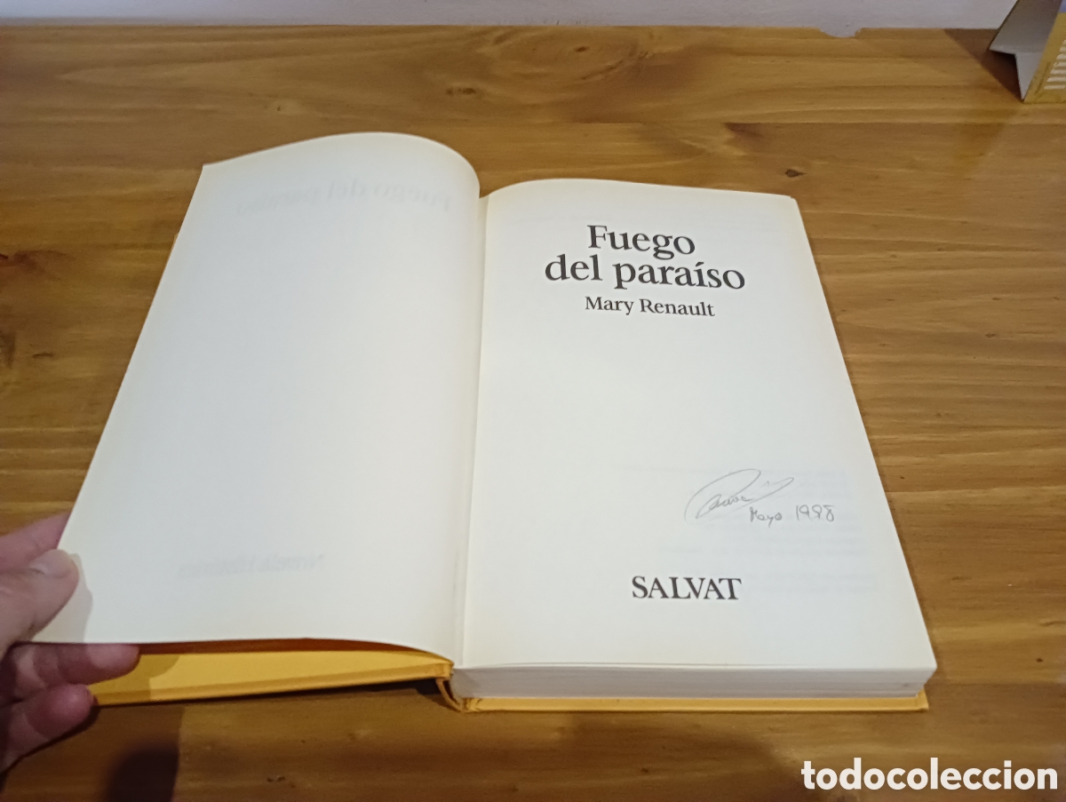 Libros de segunda mano: Fuego del para&iacute;so. Mary Renault. - Foto 2