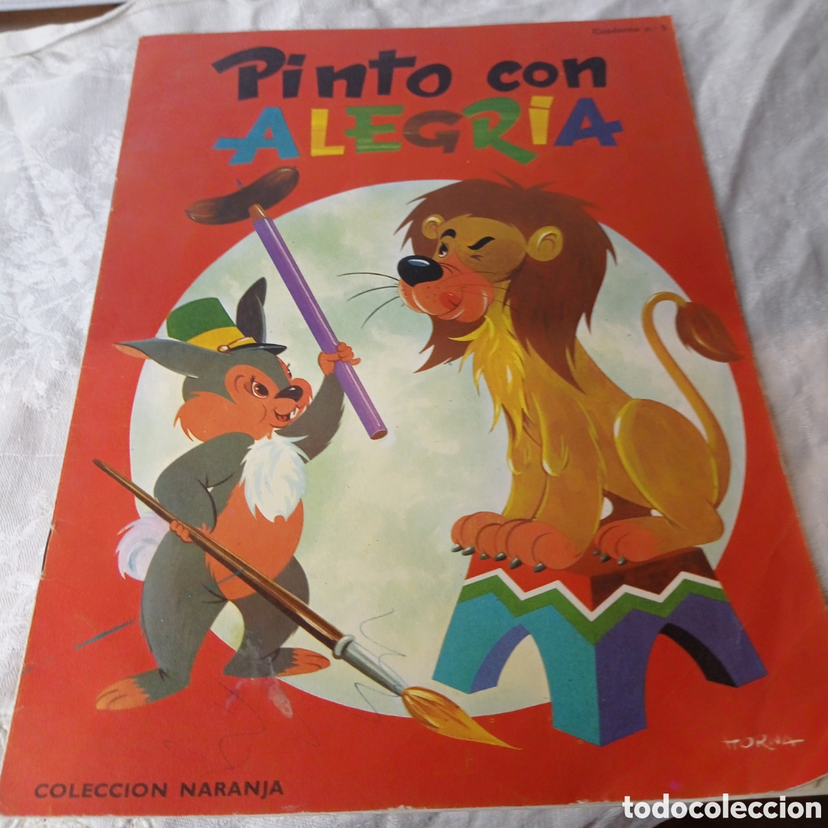 Libros de segunda mano: A&ntilde;o1964,PINTO CON ALEGRIA CON RECORTABLES DE FERRARI (1960) Y RENAULT 8
