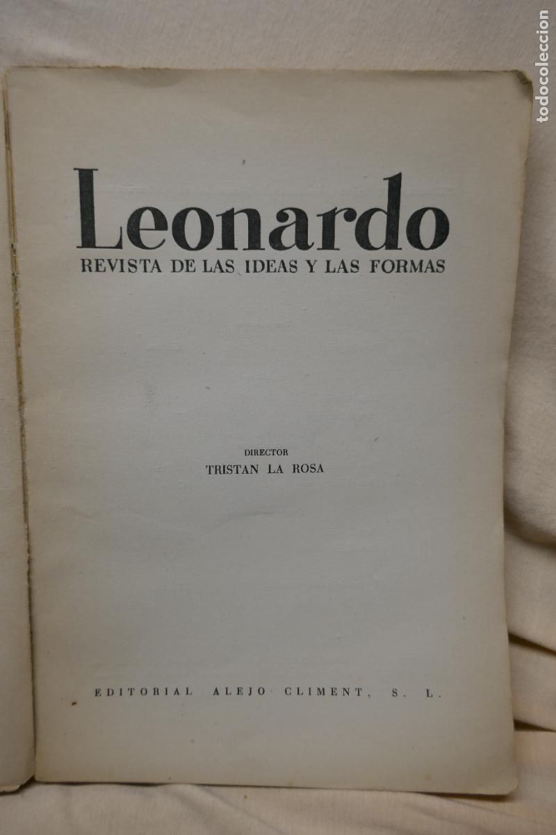 Libros de segunda mano: LEONARDO - REVISTA DE LAS IDEAS Y DE LAS FORMAS. VOL. I - ABRIL 1945 - Foto 9