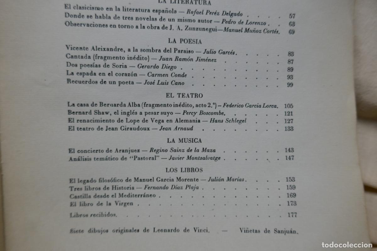 Libros de segunda mano: LEONARDO - REVISTA DE LAS IDEAS Y DE LAS FORMAS. VOL. I - ABRIL 1945 - Foto 13
